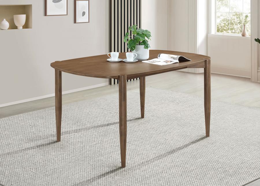 Dortch - Oval Solid Wood Dining Table - Walnut CoasterEveryday