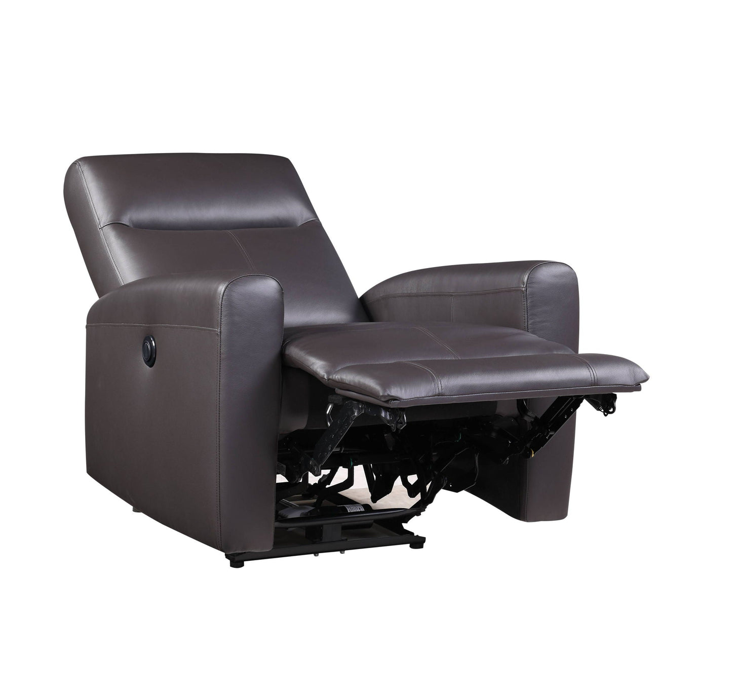 Blane - Top Grain Leather Match Power Motion Recliner - Brown Acme