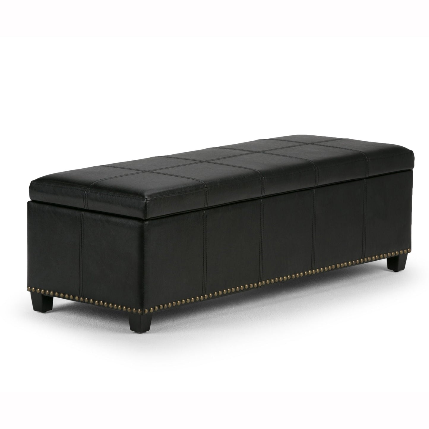 Kingsley - Upholstered Large Storage Ottoman Simpli-Home