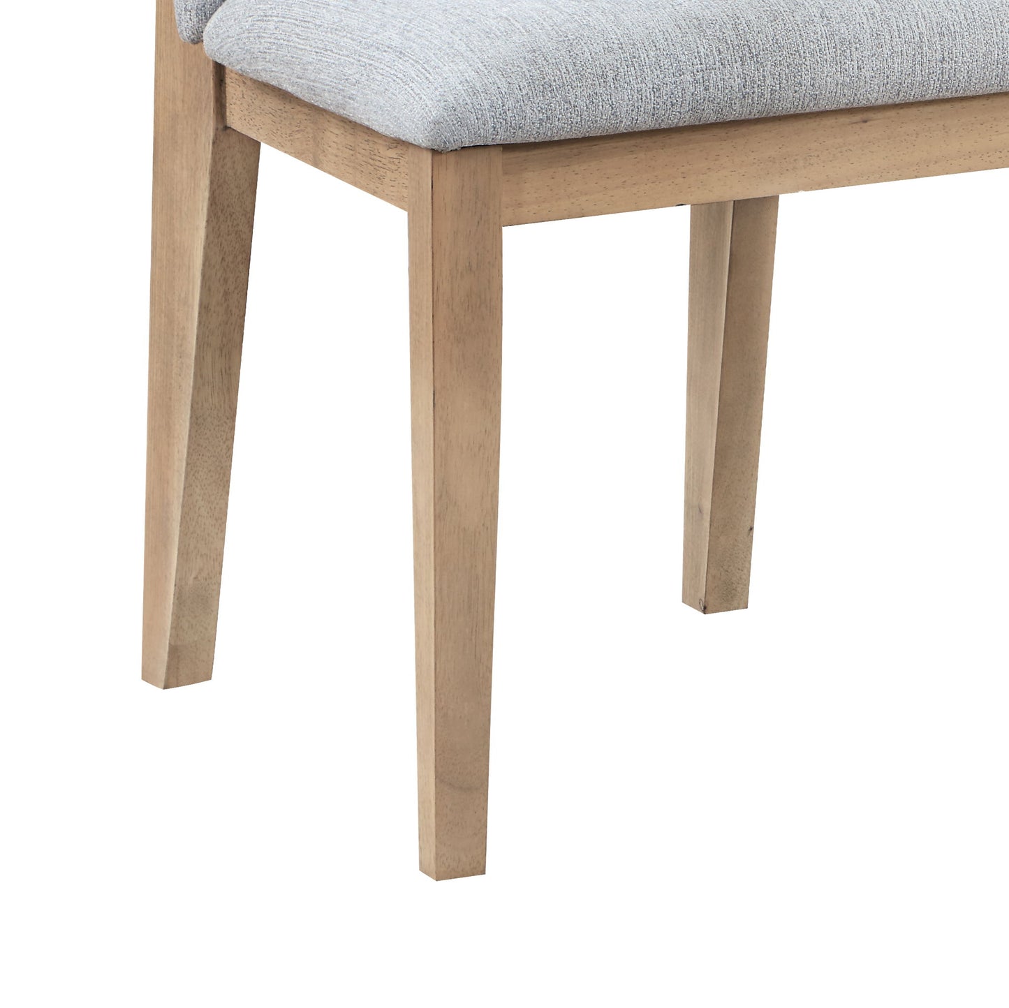 Caspian - Linen And Oak Finish Dining Chair (Set of 2) - Gray Lilola Home