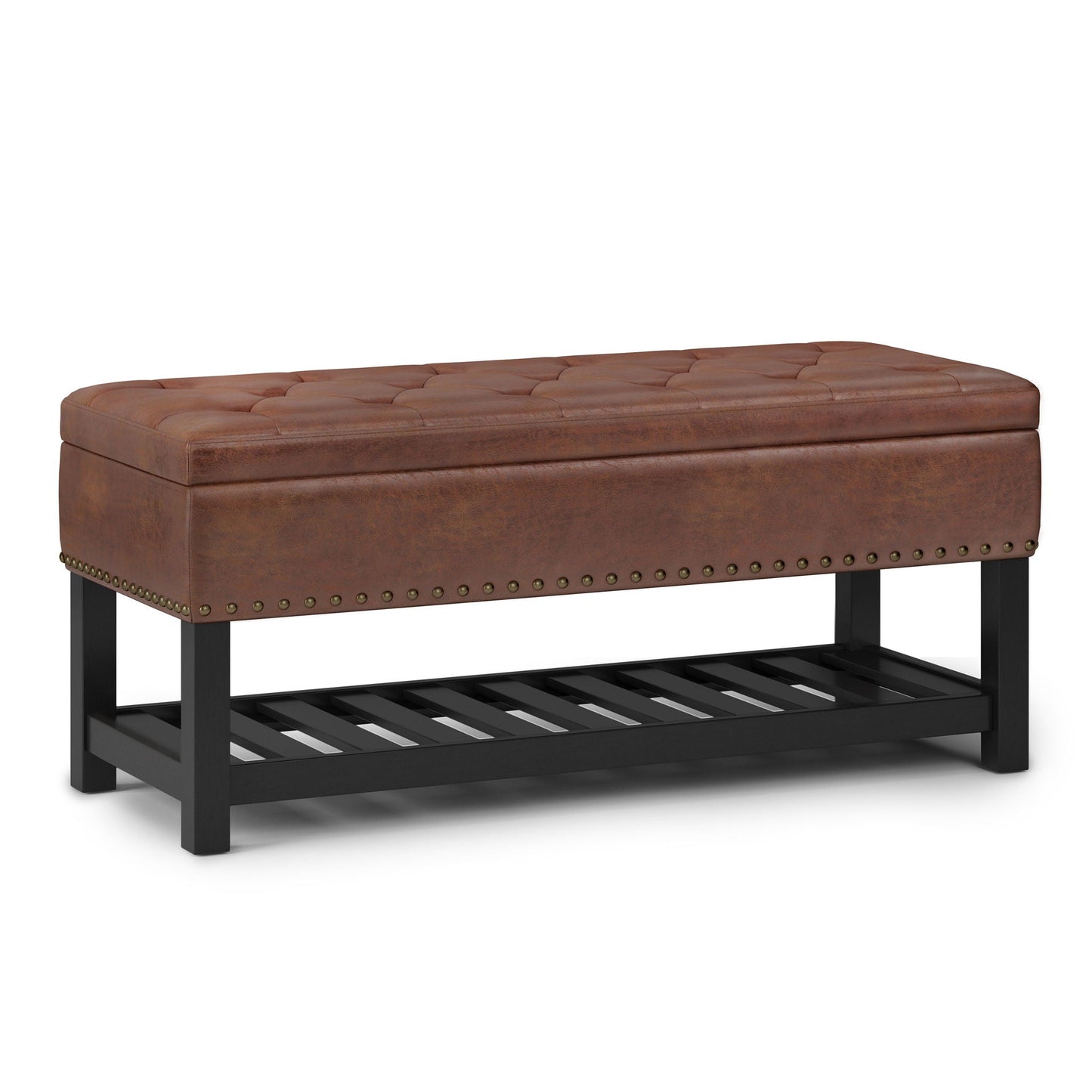 Lomond - Upholstered Storage Ottoman Bench Simpli-Home