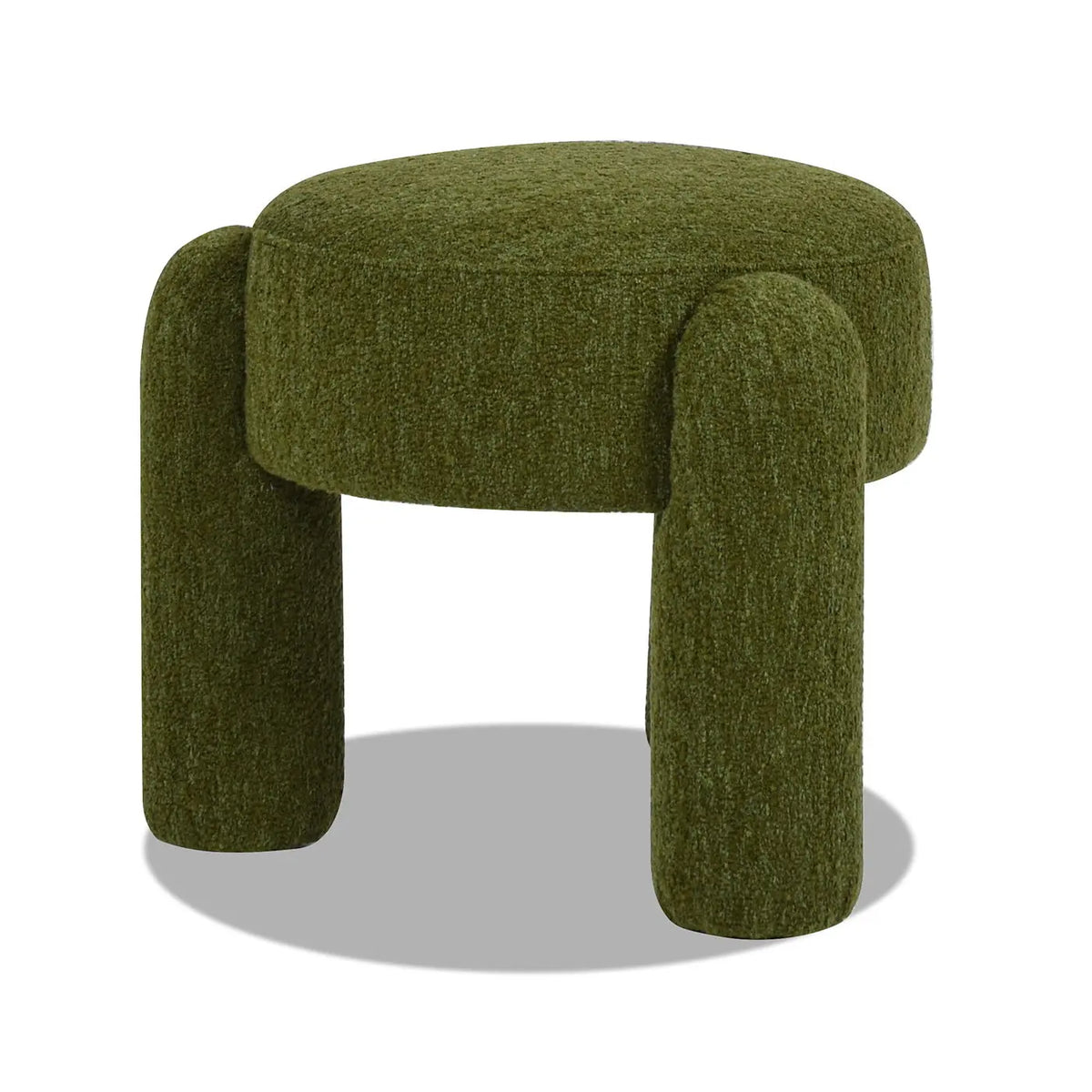Hugo - Round Fully Upholstered Ottoman Jennifer Taylor Home