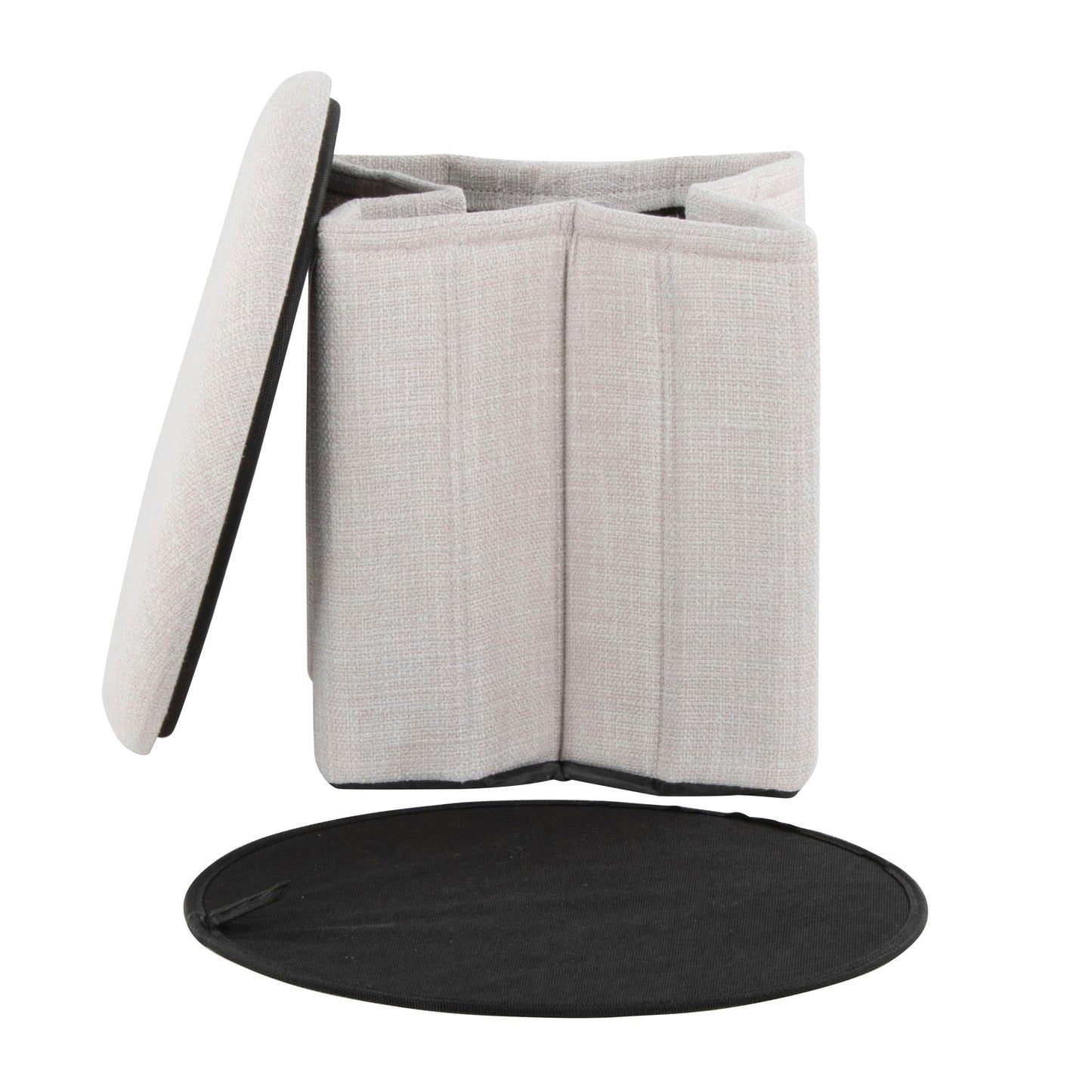 Lindsey - Contemporary / Glam Folding Storage Ottoman Lumi Source