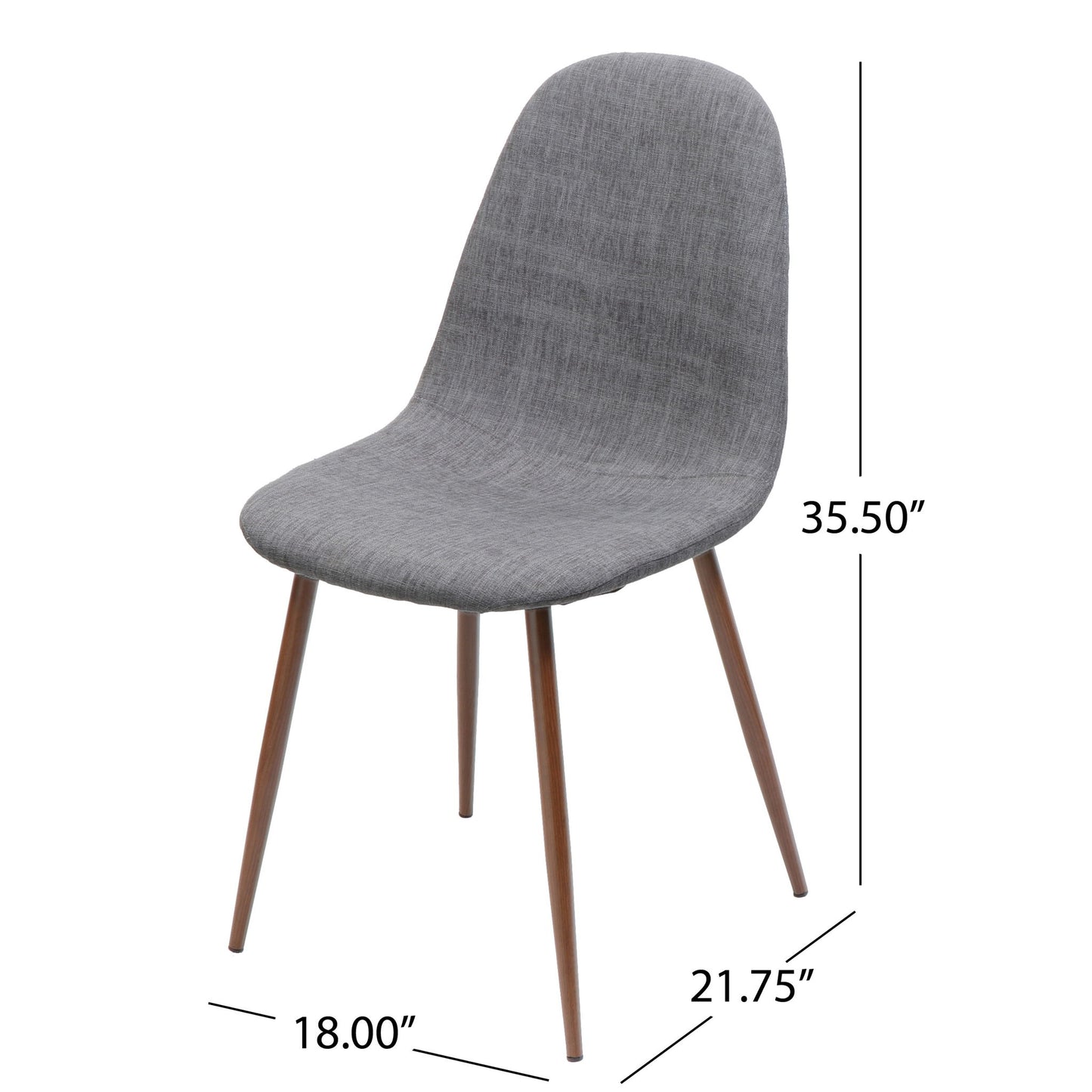 Elegant Dining Chair Set With Fabric Noble House