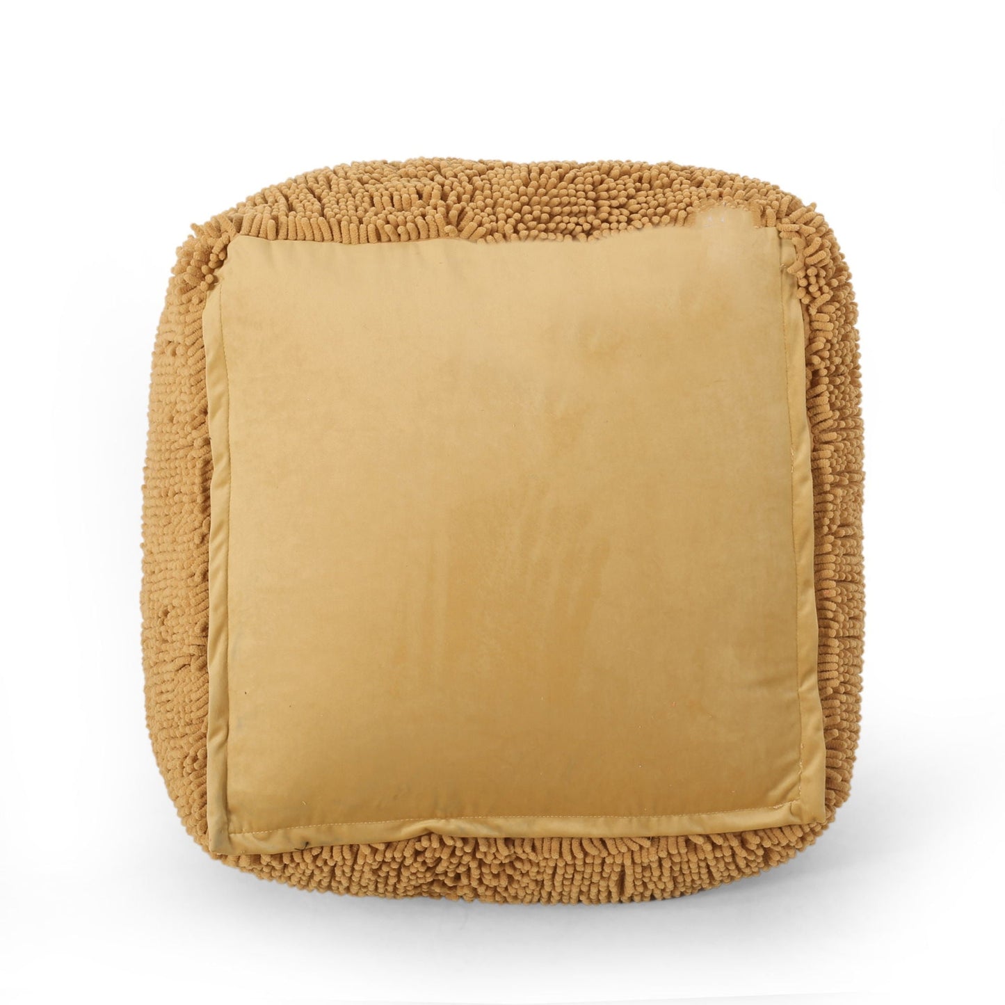 Spongy Microfiber Square Pouf Soft Seating Home Essentials