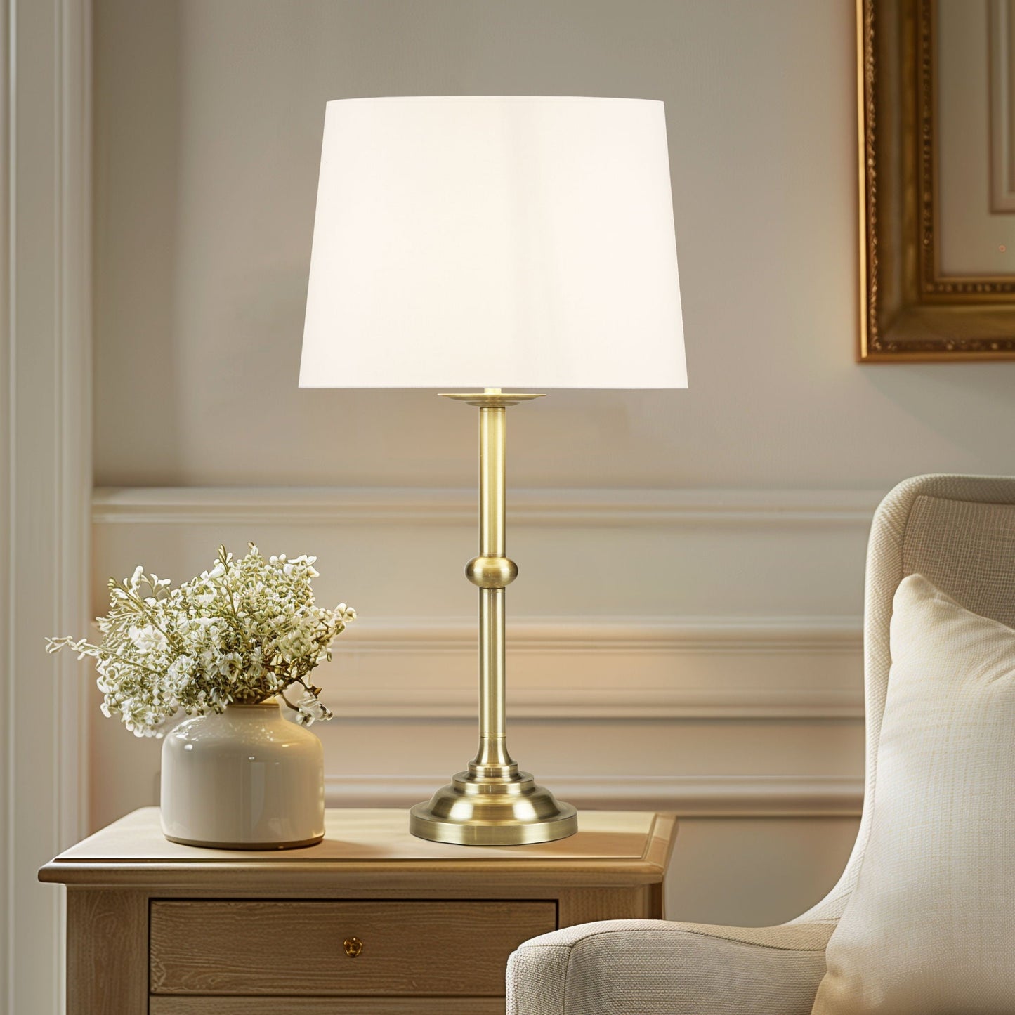Aelorian - Table Lamp 28"H - Antique Brass Hampton Hill