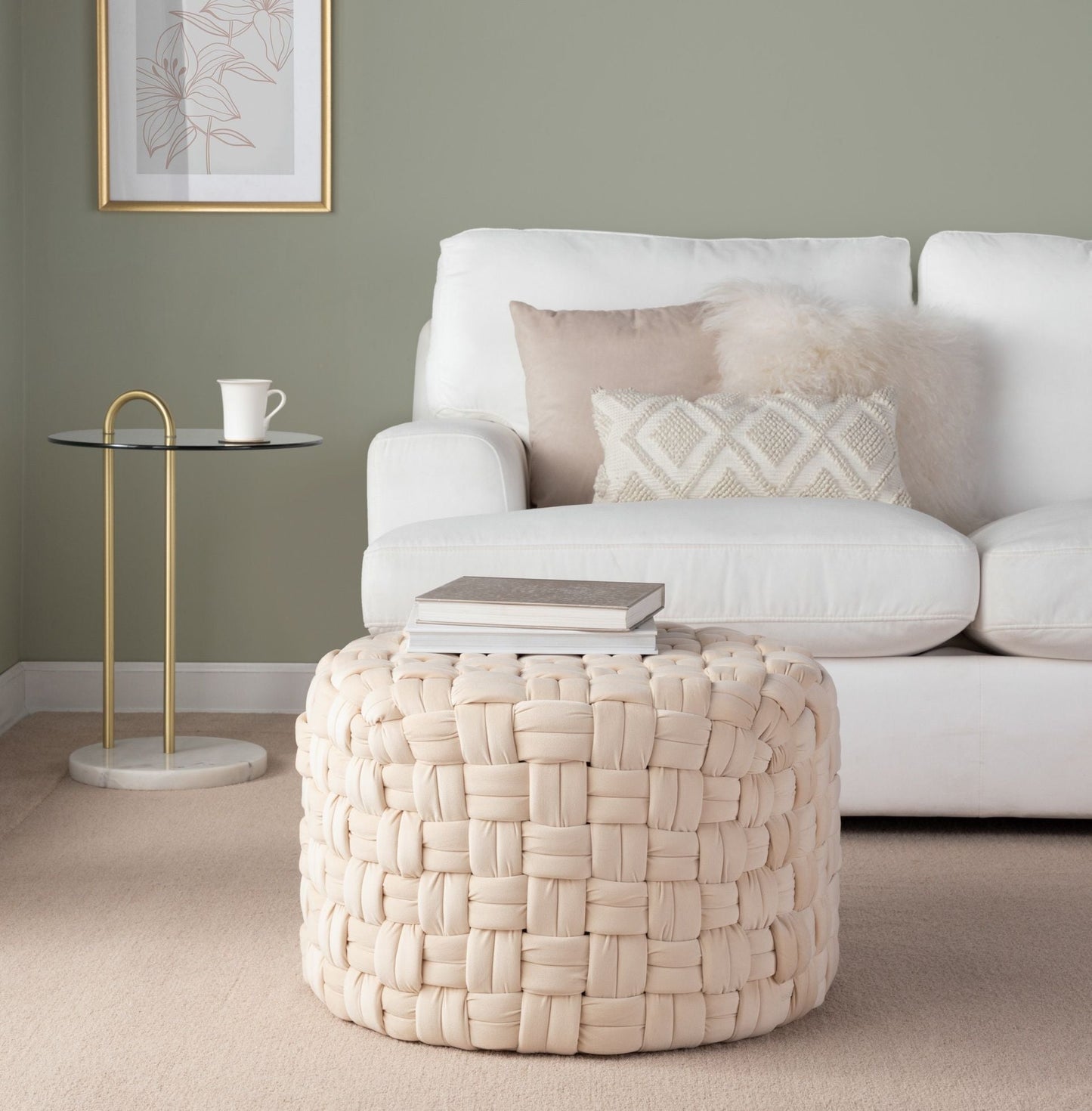 Braided - Versatile Round Ottoman Lumi Source