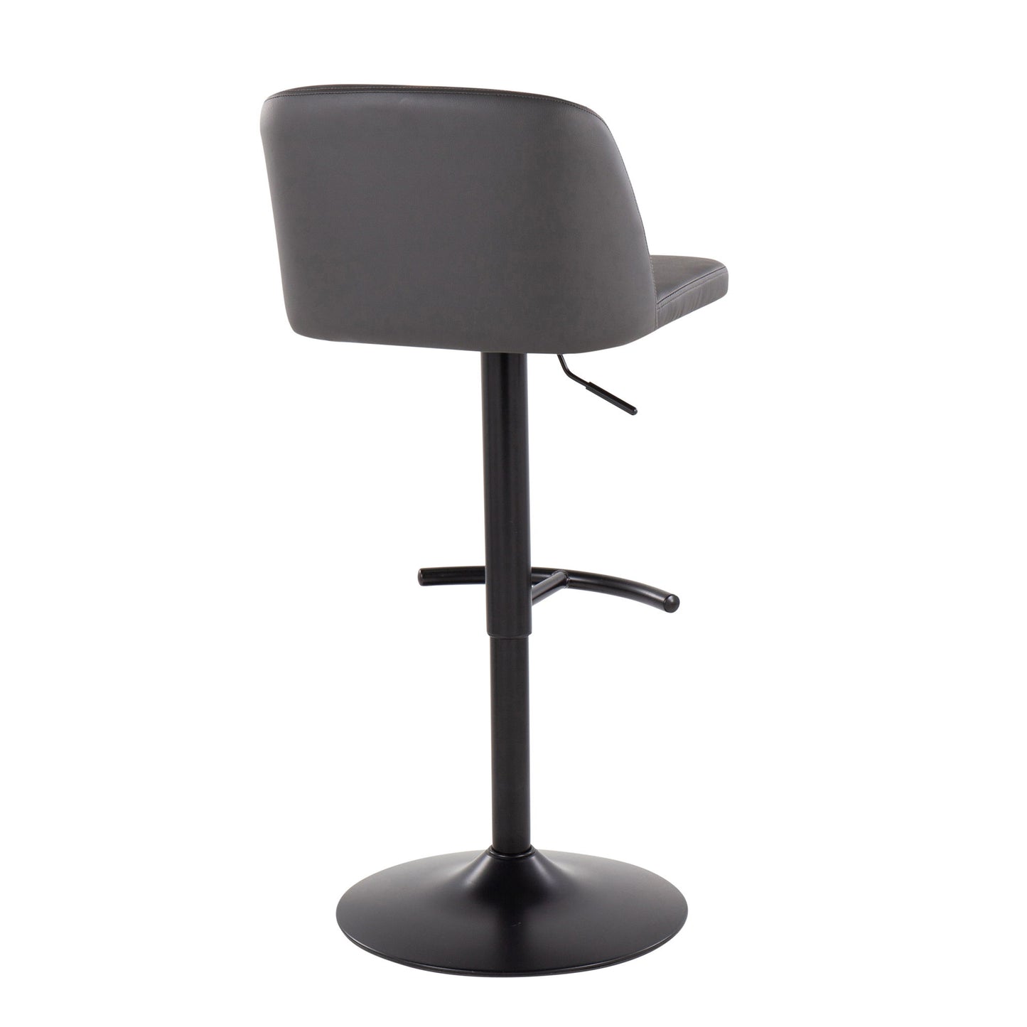 Toriano - Contemporary Adjustable Bar Stool With Rounded T Footrest (Set of 2) Lumi Source