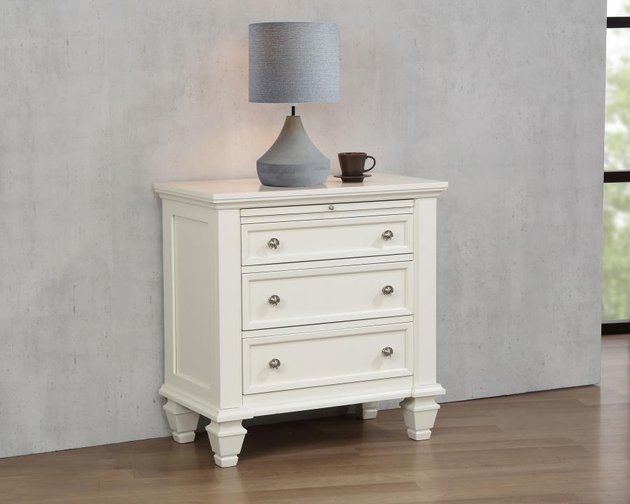 Sandy Beach - 3-drawer Nightstand CoasterEssence