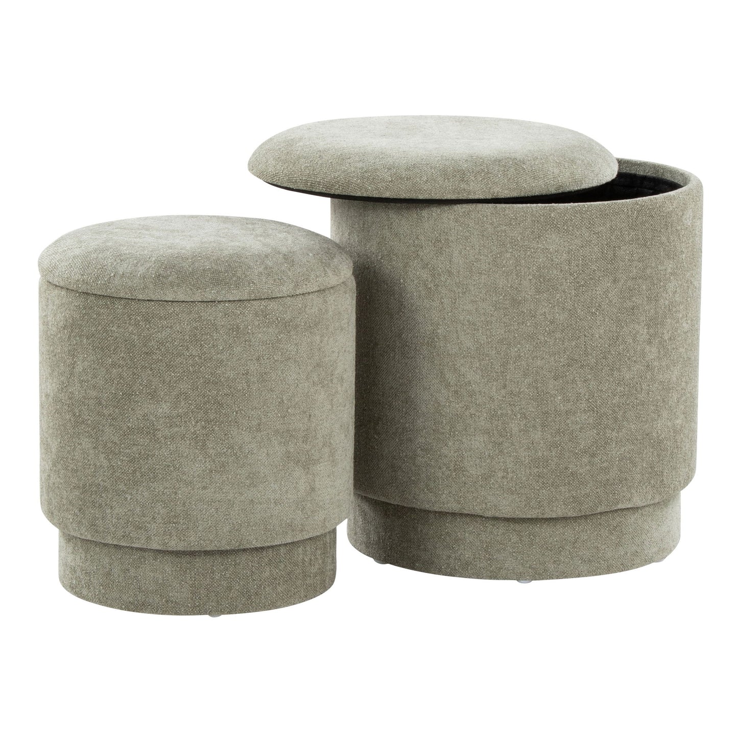 Marla - Upholste Contemporary Ottoman Set Lumi Source
