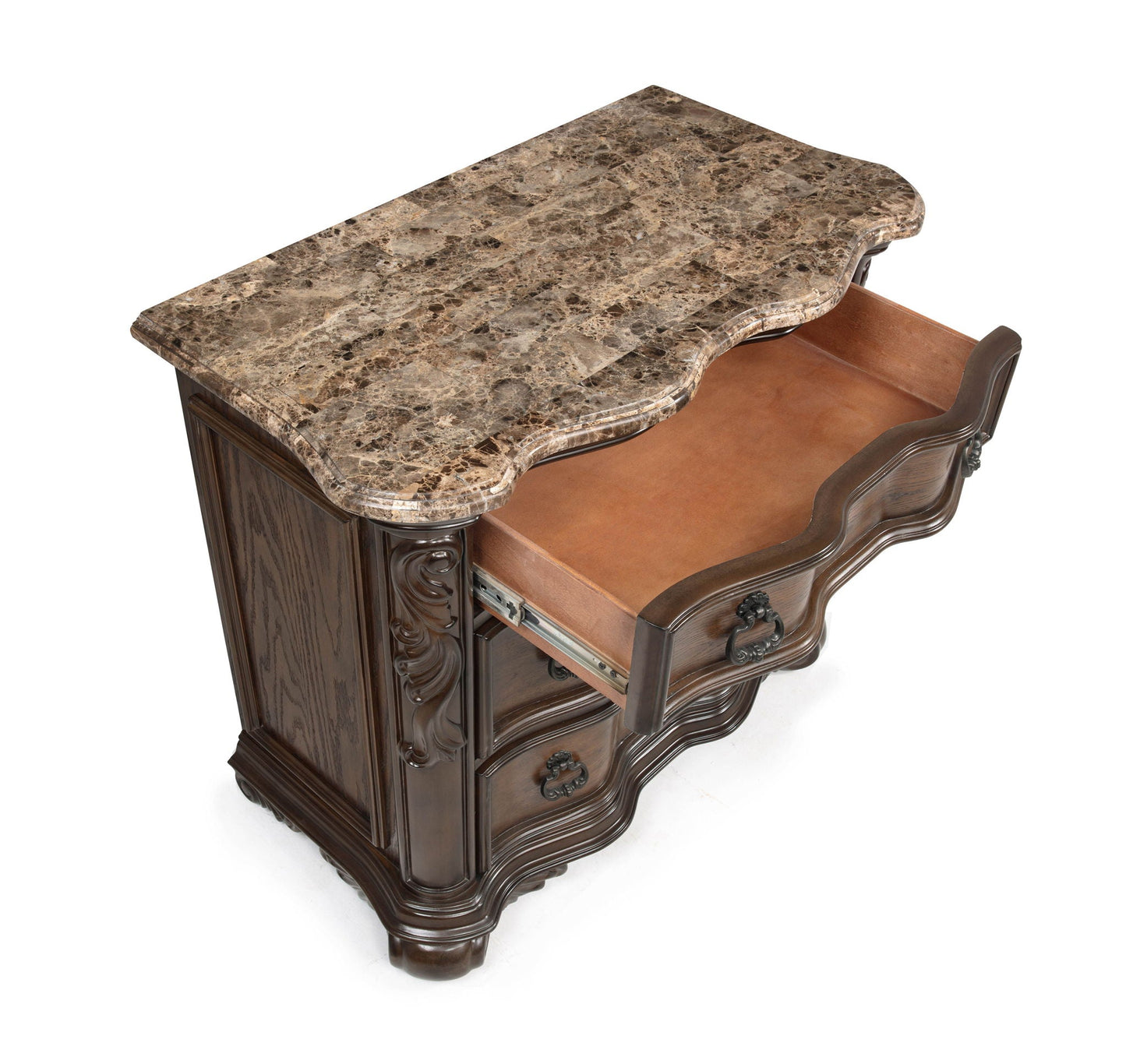 Ludwig - Nightstand - Dark Brown Crown Mark