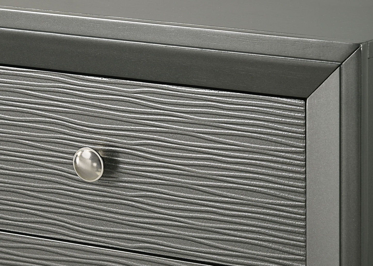 Denker - Nightstand - Gun Metal Crown Mark
