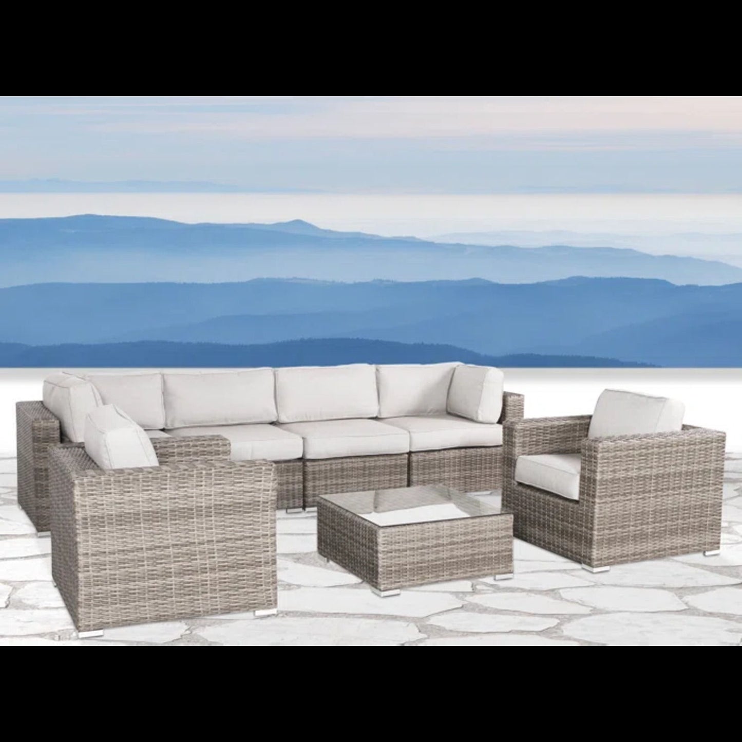 Sectional, Stylish Entertainment, Outdoor Living LSI Patio Furniture