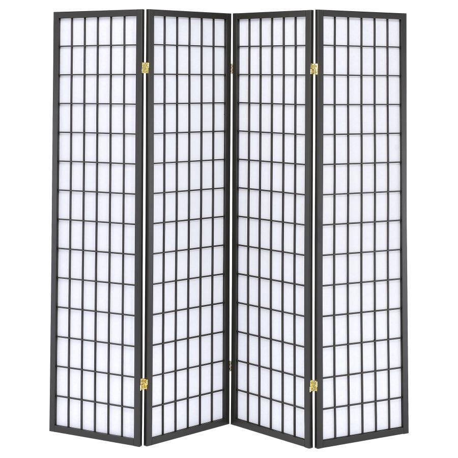 Roberto - 4-Panel Room Divider Folding Shoji Screen CoasterEveryday