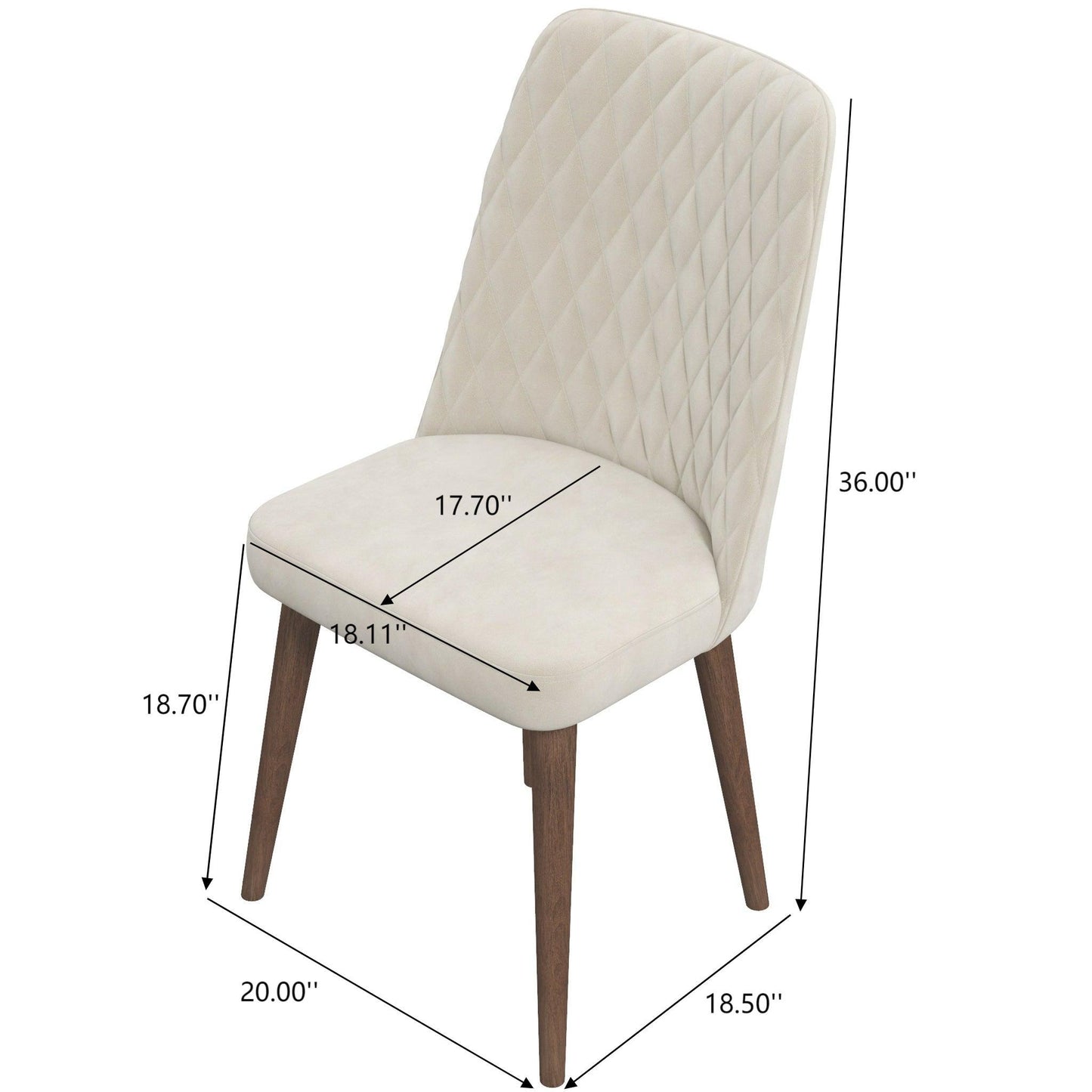 Katie - Mid-Century Modern Dining Chair (Set of 2) Ashcroft Furniture