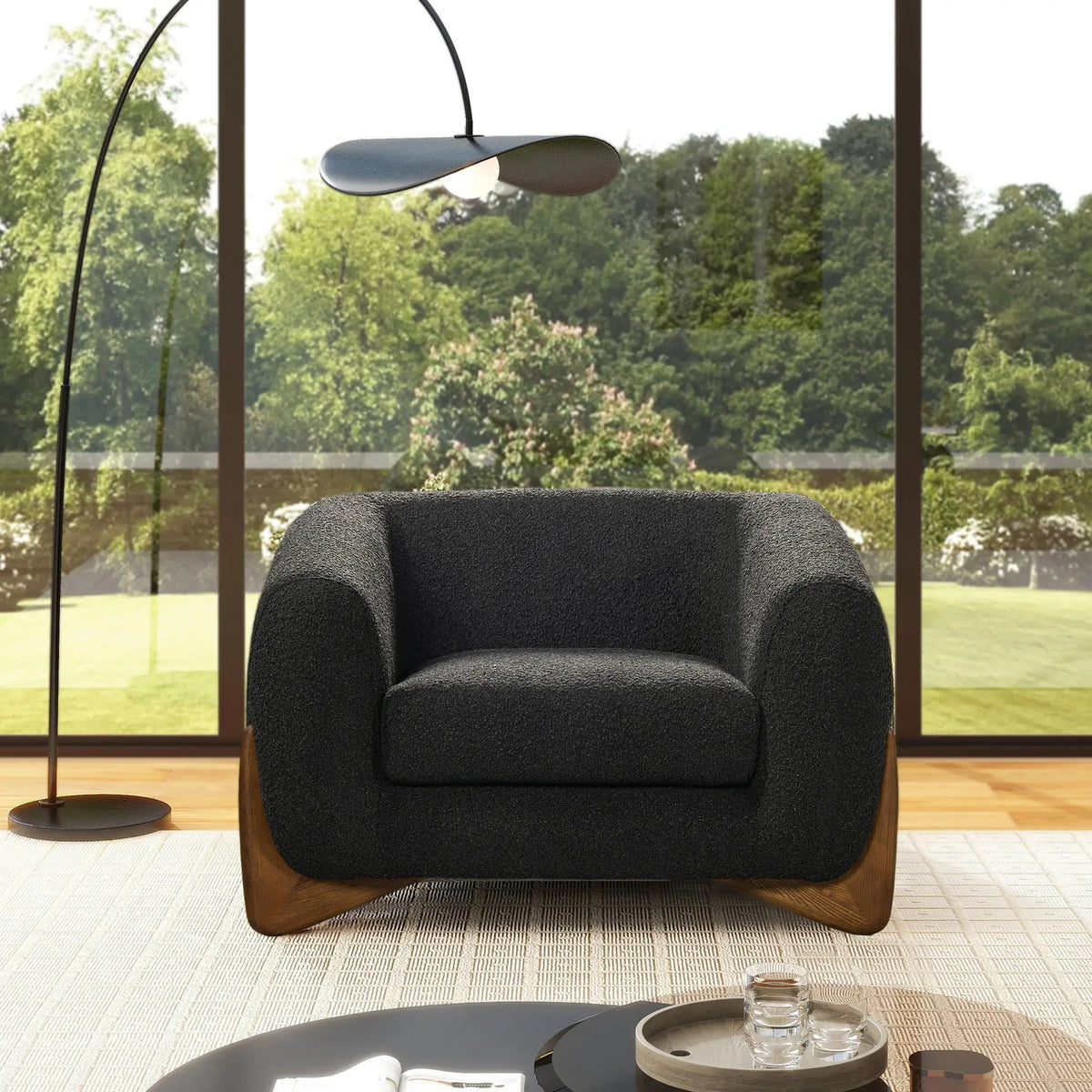 Alpine - Sherpa Arm Chair Jennifer Taylor Home