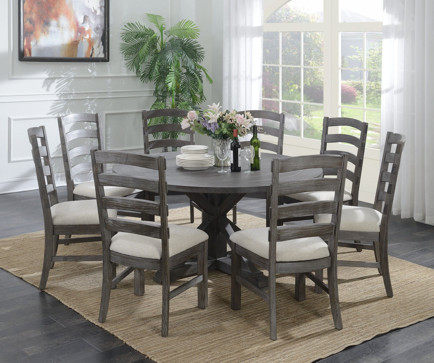 Rusti - Upholstered Dining Chairs (Set of 2) - Brown Emerald Home