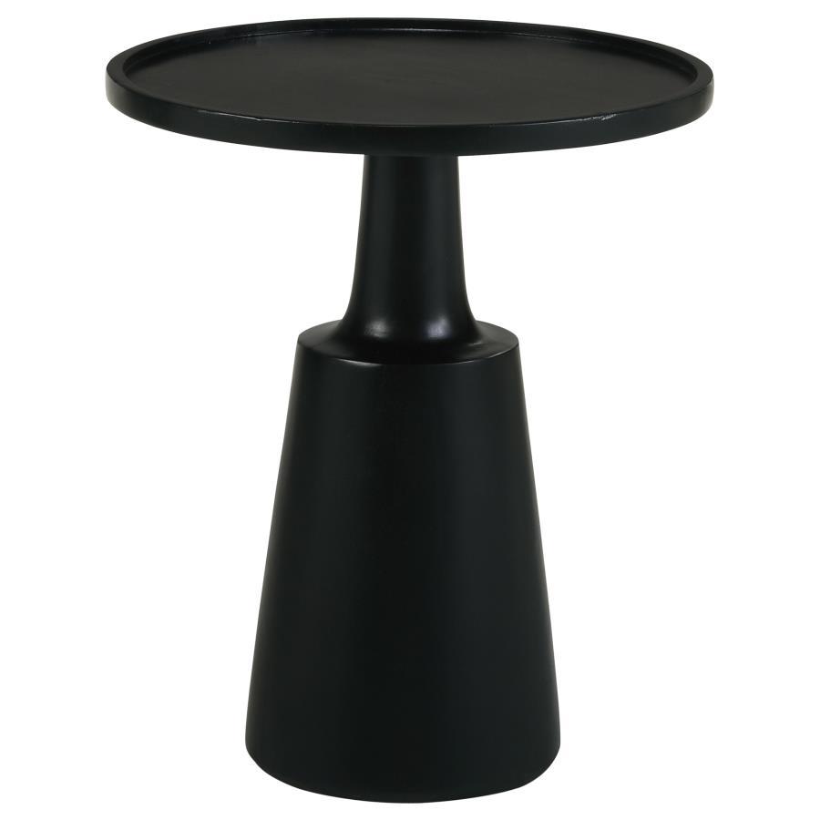 Ixia - Round Solid Mango Wood Accent Side Table CoasterEssence
