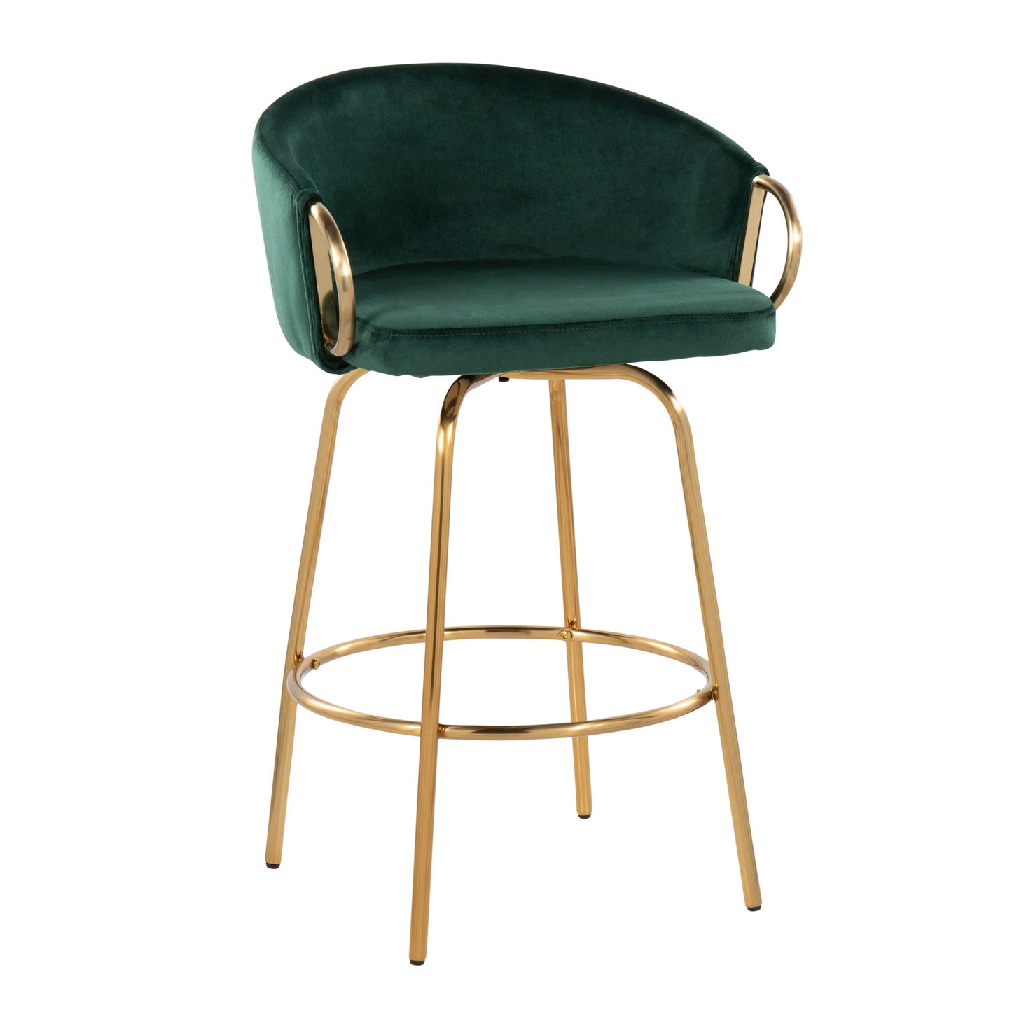Claire - Contemporary & Glam Counter Stool (Set of 2) Lumi Source