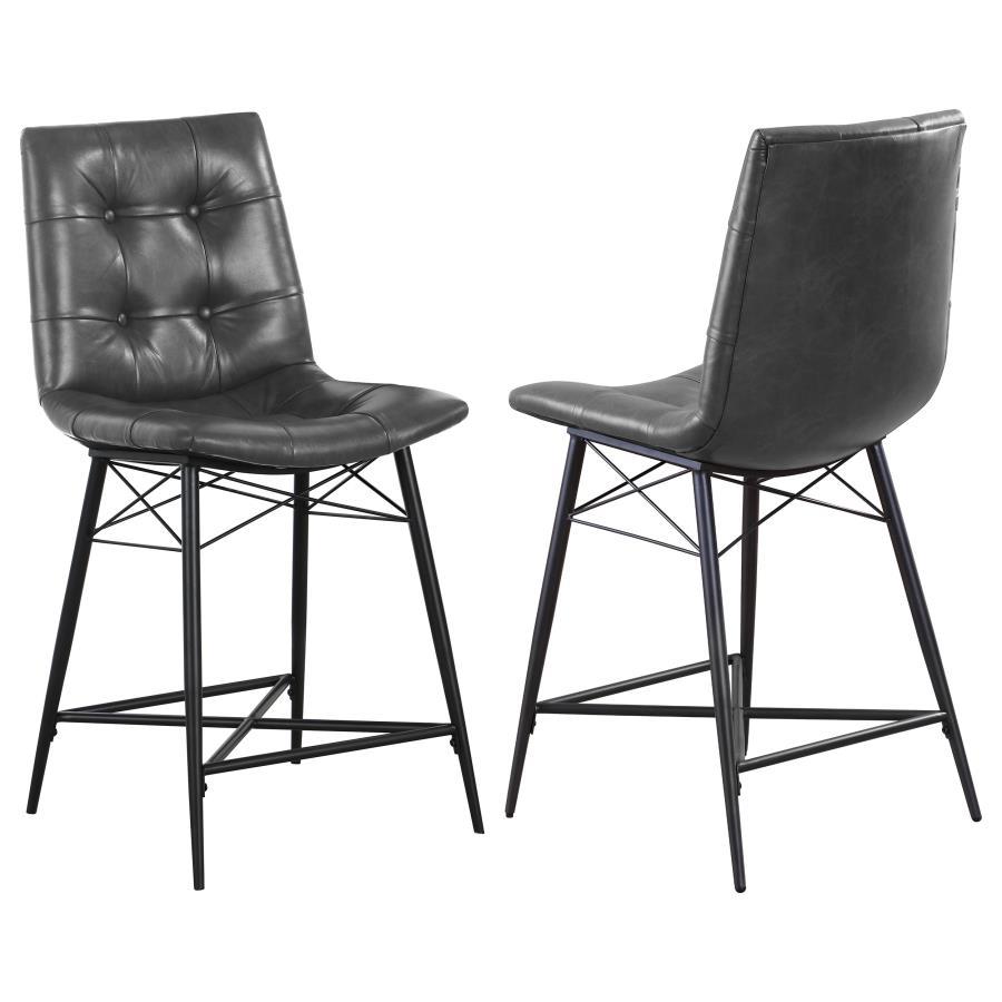 Aiken - Upholstered Tufted Counter Chair (Set of 2) CoasterEssence