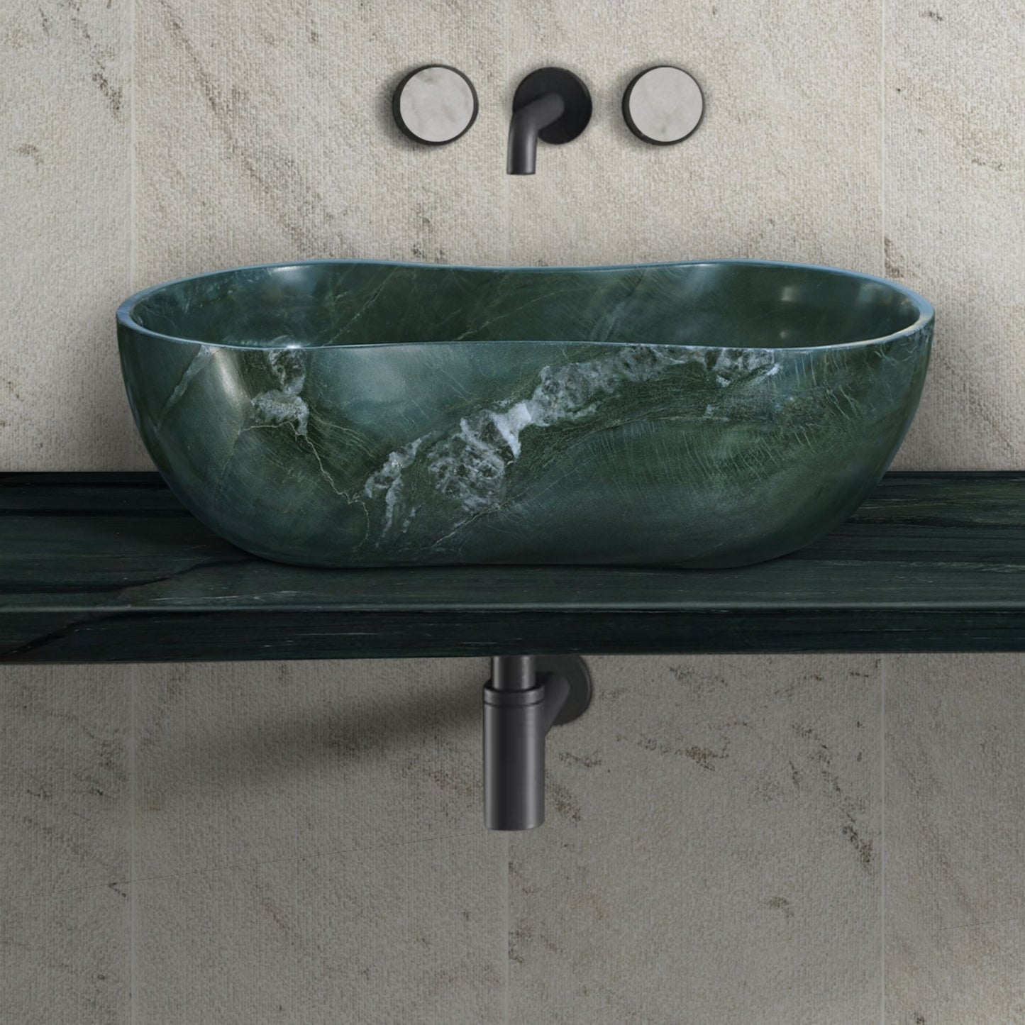 Bathroom Vessel Sink With Wavy Design Daily Nest