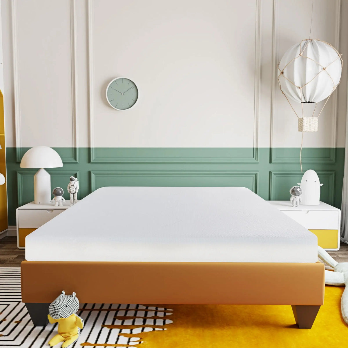 6" Firm Gel Memory Foam Mattress In A Box, Soft Double Layered Mattress Bed - White - Full Daily Nest