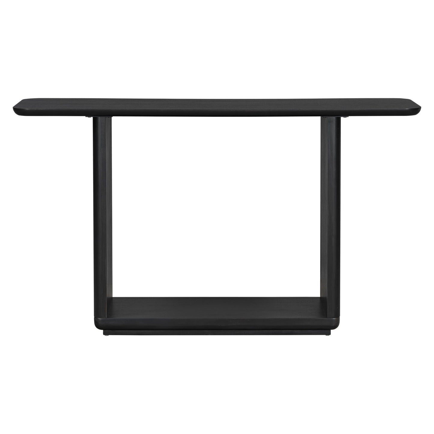 Console Table With Curved Corners And U Base Design Noble House