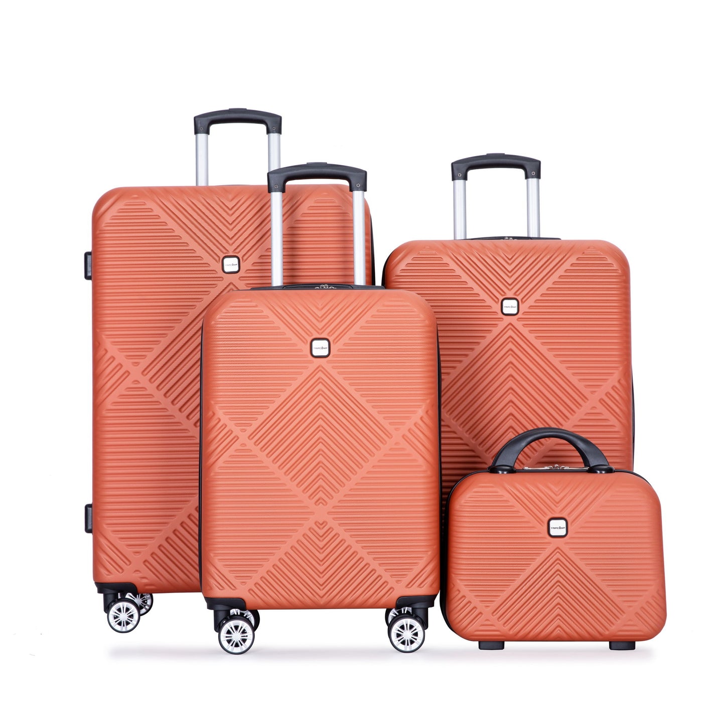 4 Piece Lightweight Suitcase, Makeup Box, Aircraft Wheels Daily Nest