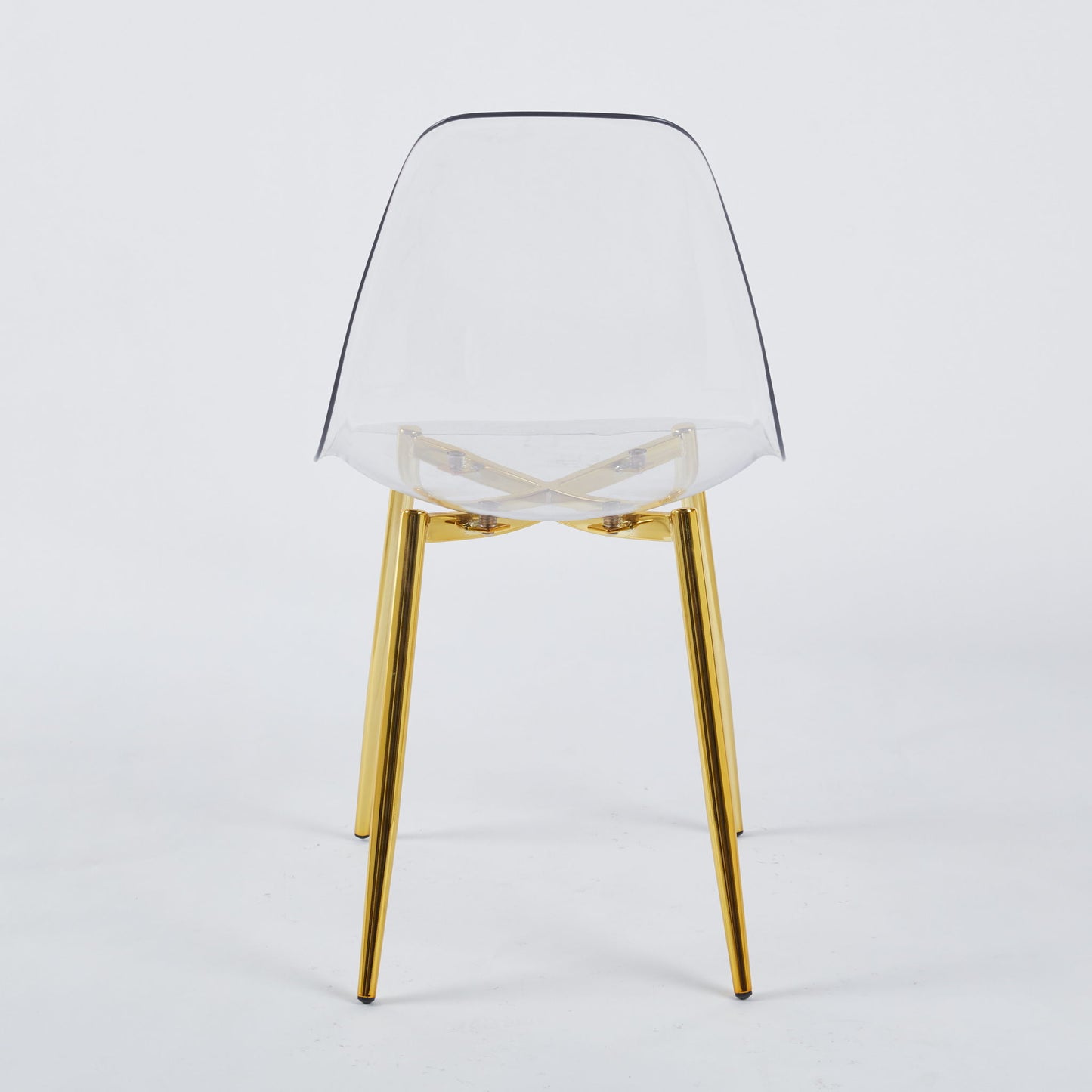 Transparent Plastic Seat Dining Chair (Set of 4) Home Essentials