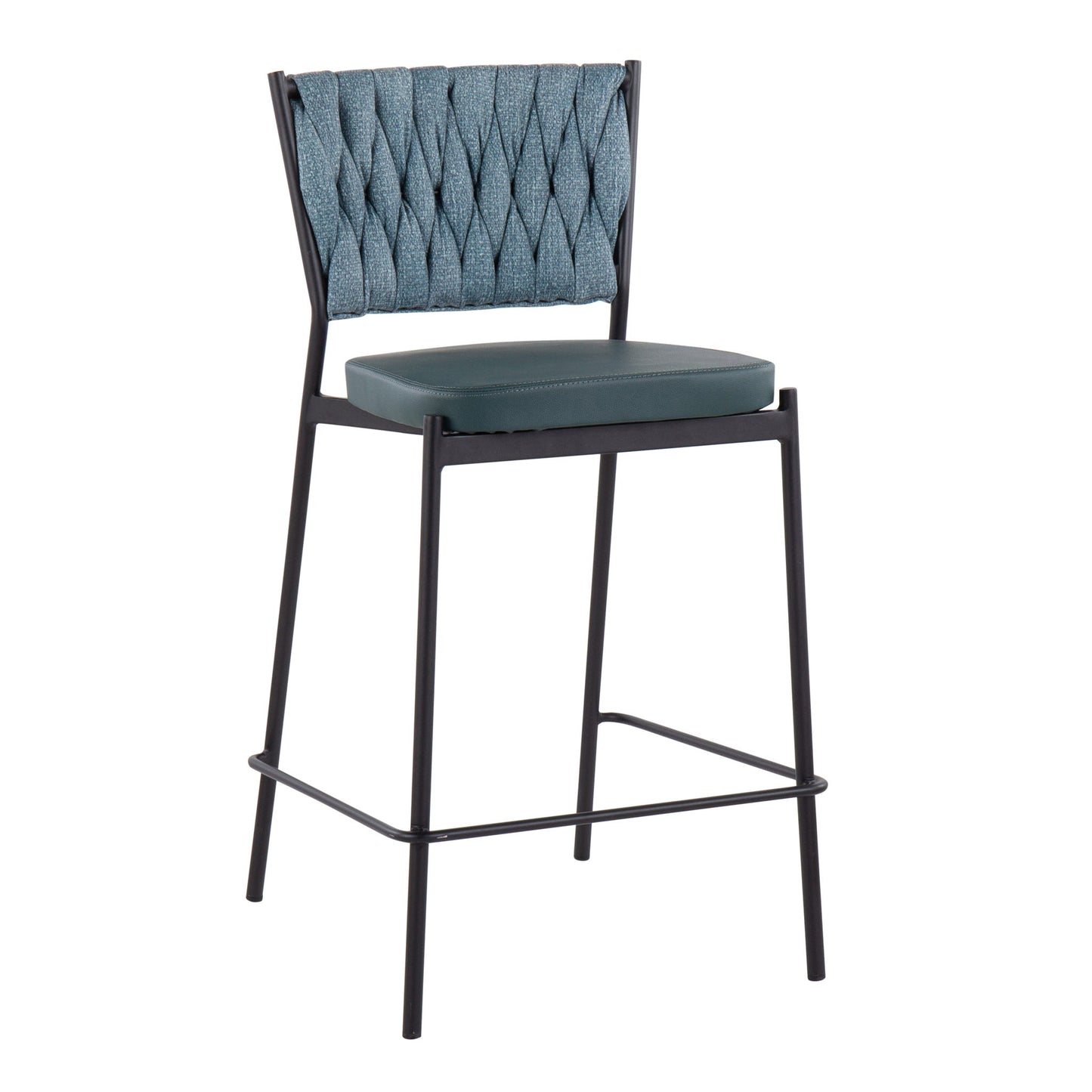 Tania - Braided Contemporary Counter Stool (Set of 2) Lumi Source