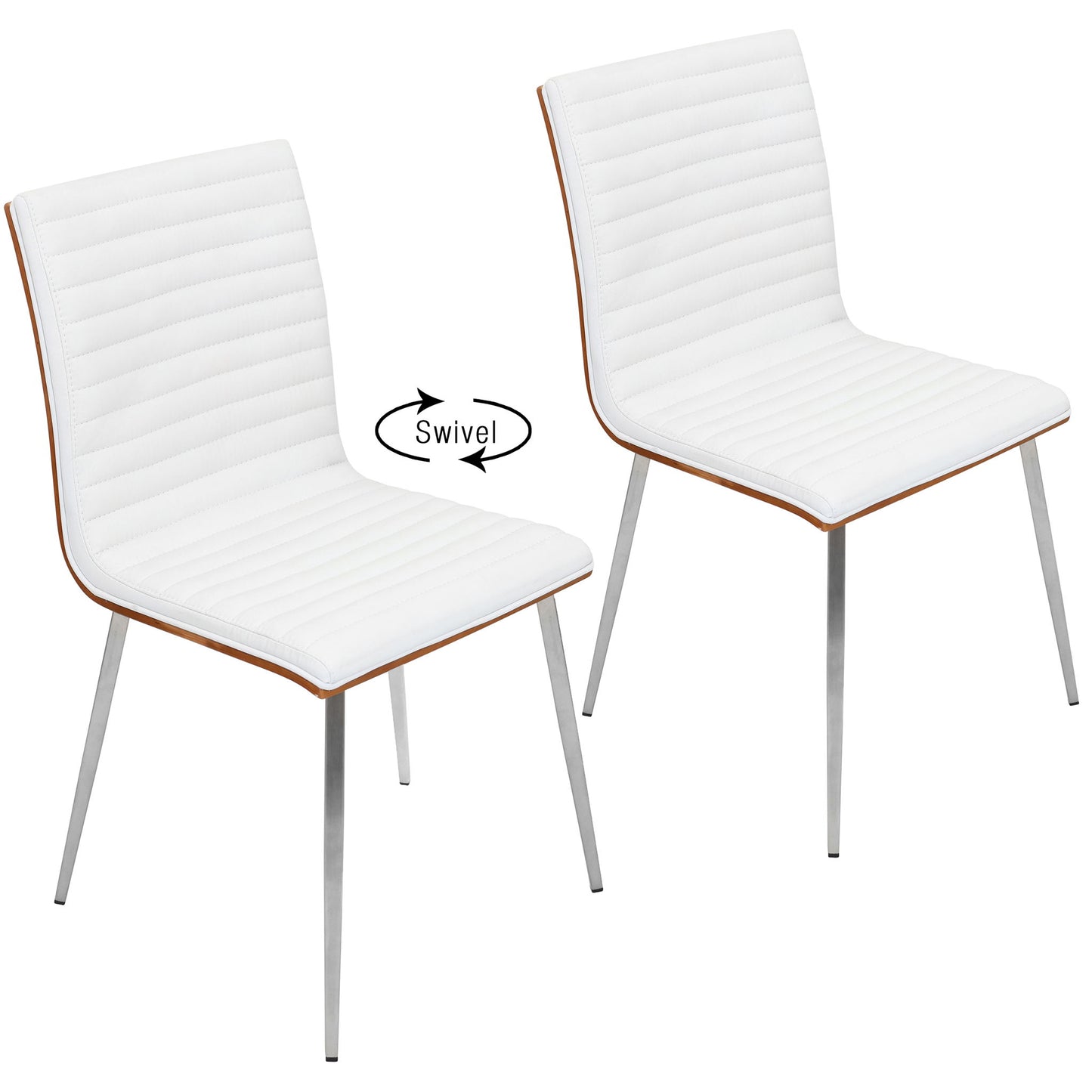 Mason - Contemporary Dining Chair (Set of 2) With Swivel Lumi Source