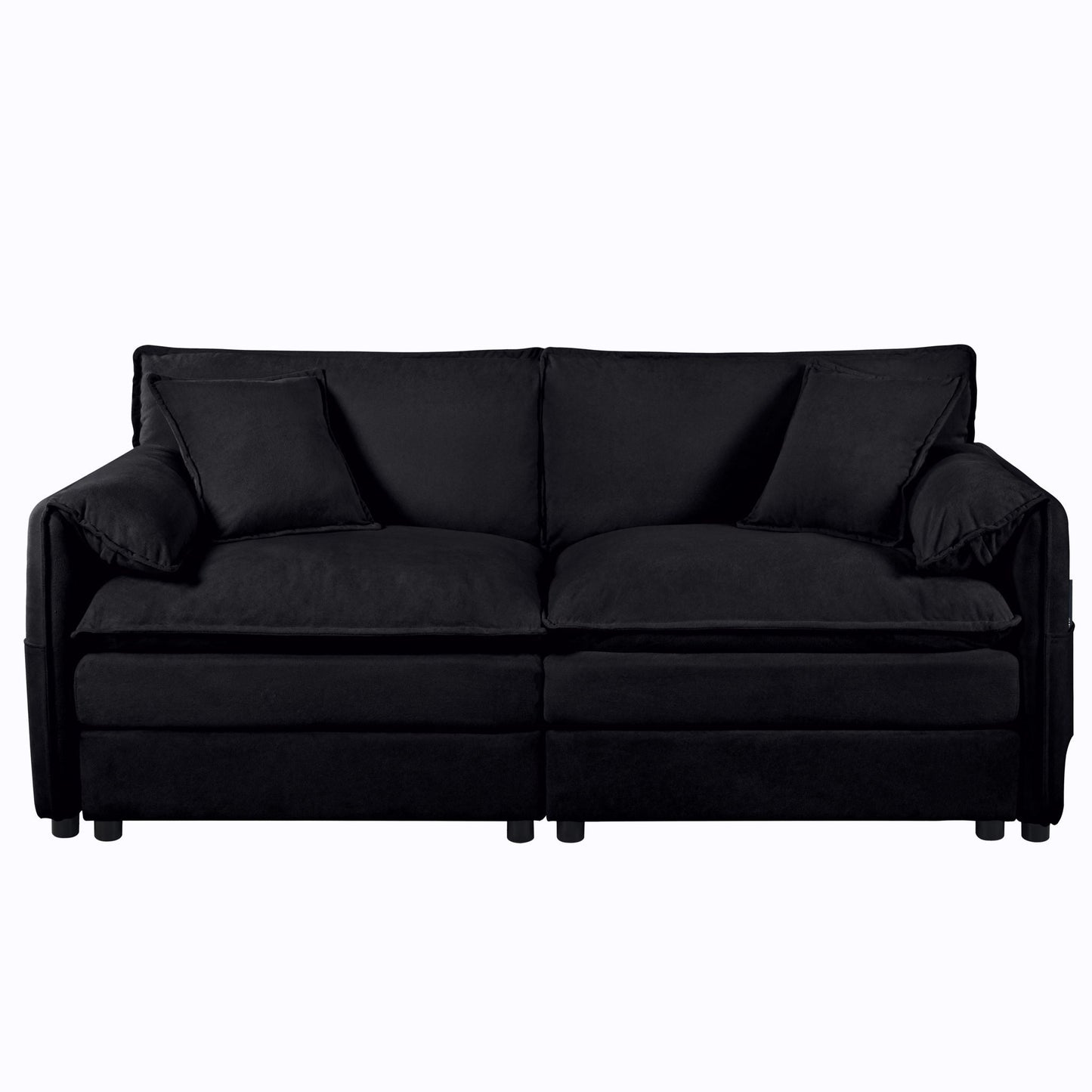 Modern Oversized Chenille Loveseat Sofa With Deep Seat And Diy Combination Home Essentials