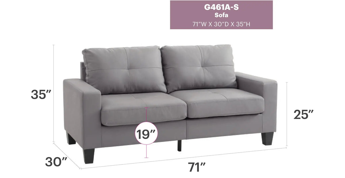 Modern Sofa With Elegance - Gray Glory Furniture