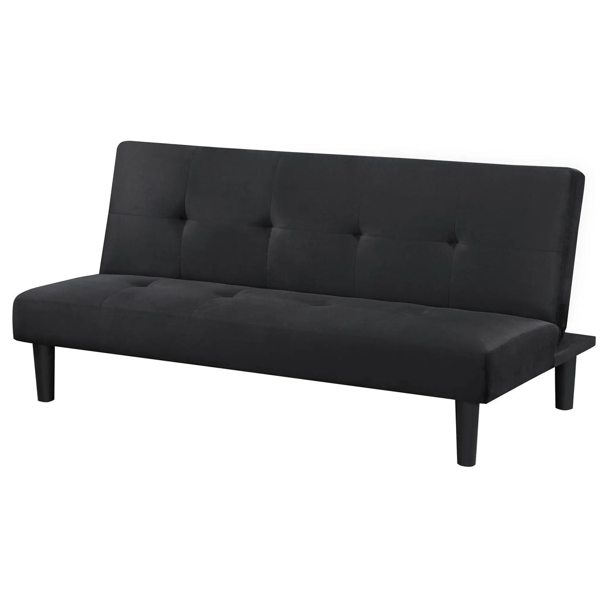 Boston - Tufted Convertible Sofa Bed Armless Design - Black Furniture Max