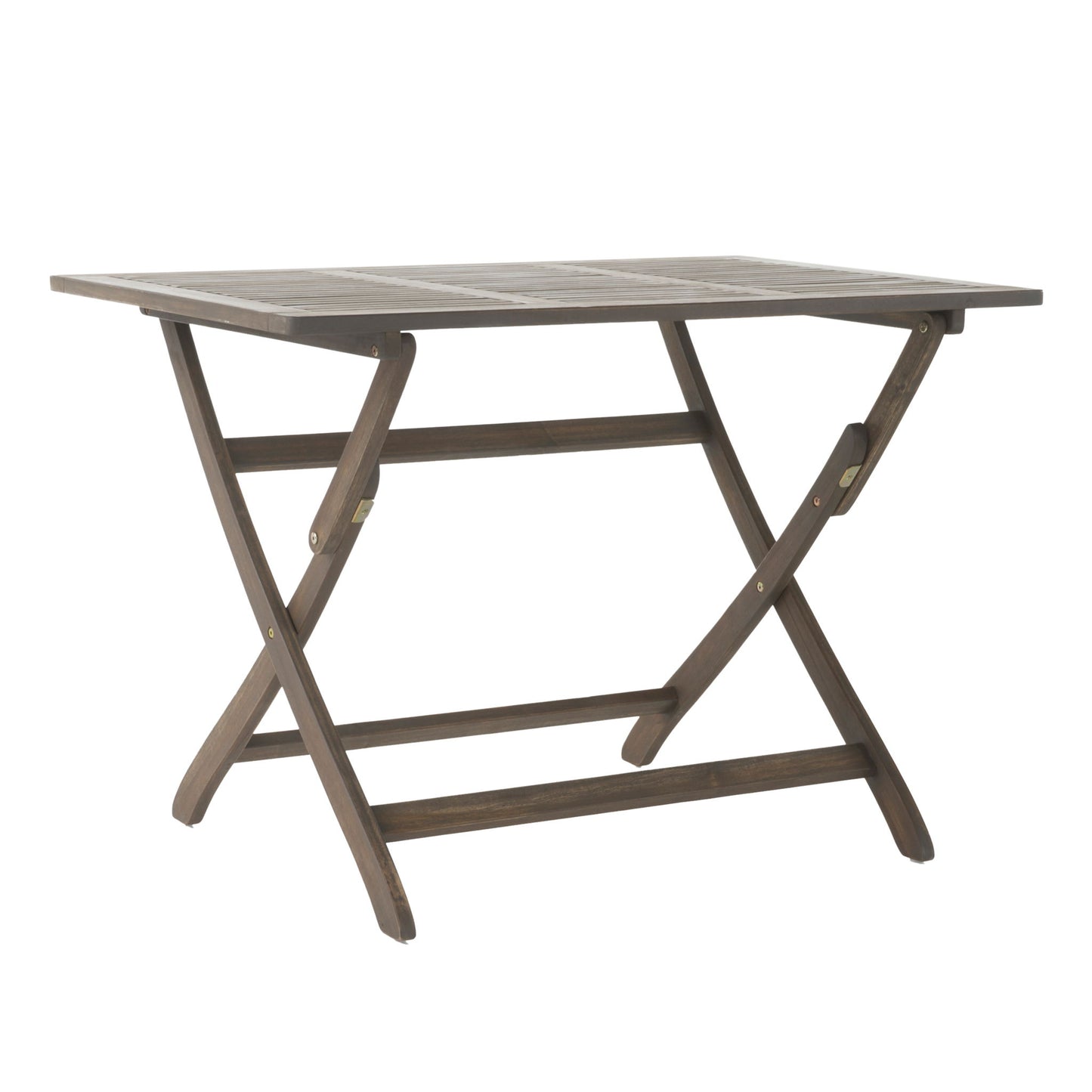 Blissique - Outdoor Foldable Wood Dining Table With Slat Design Noble House