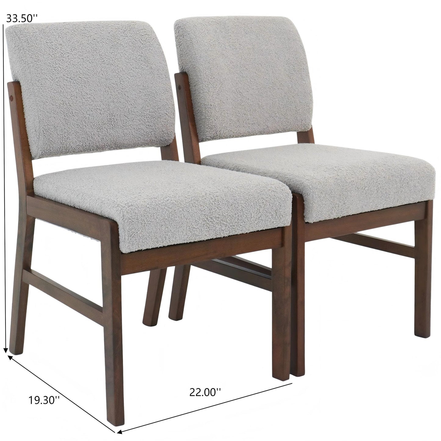 Caldwell - Dining Chair (Set of 2) - Light Gray Ashcroft Furniture