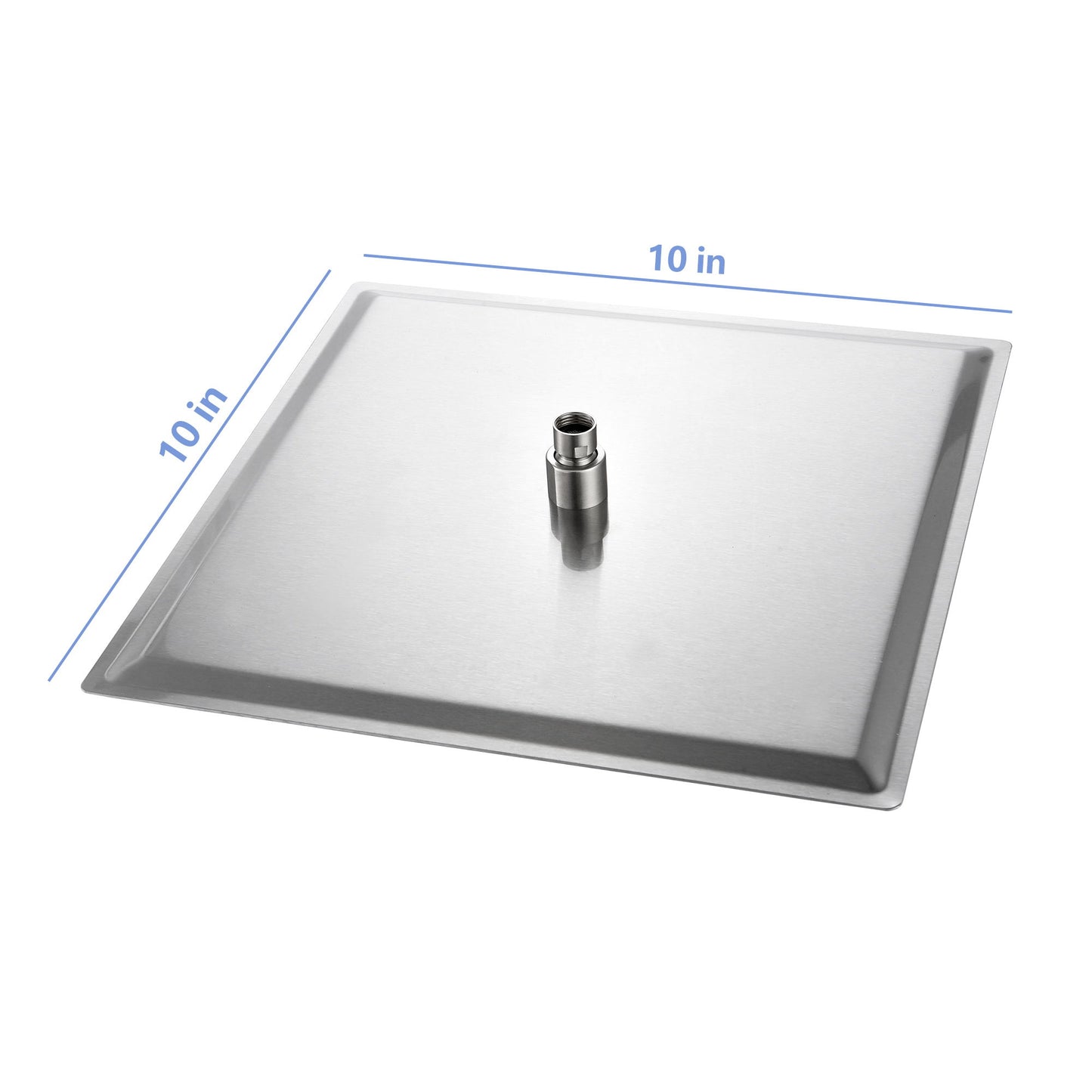 Modern 10" Square Rainfall Shower Head & Stainless Steel Wall Or Ceiling Mount Luxury Spa Shower Panel Daily Nest
