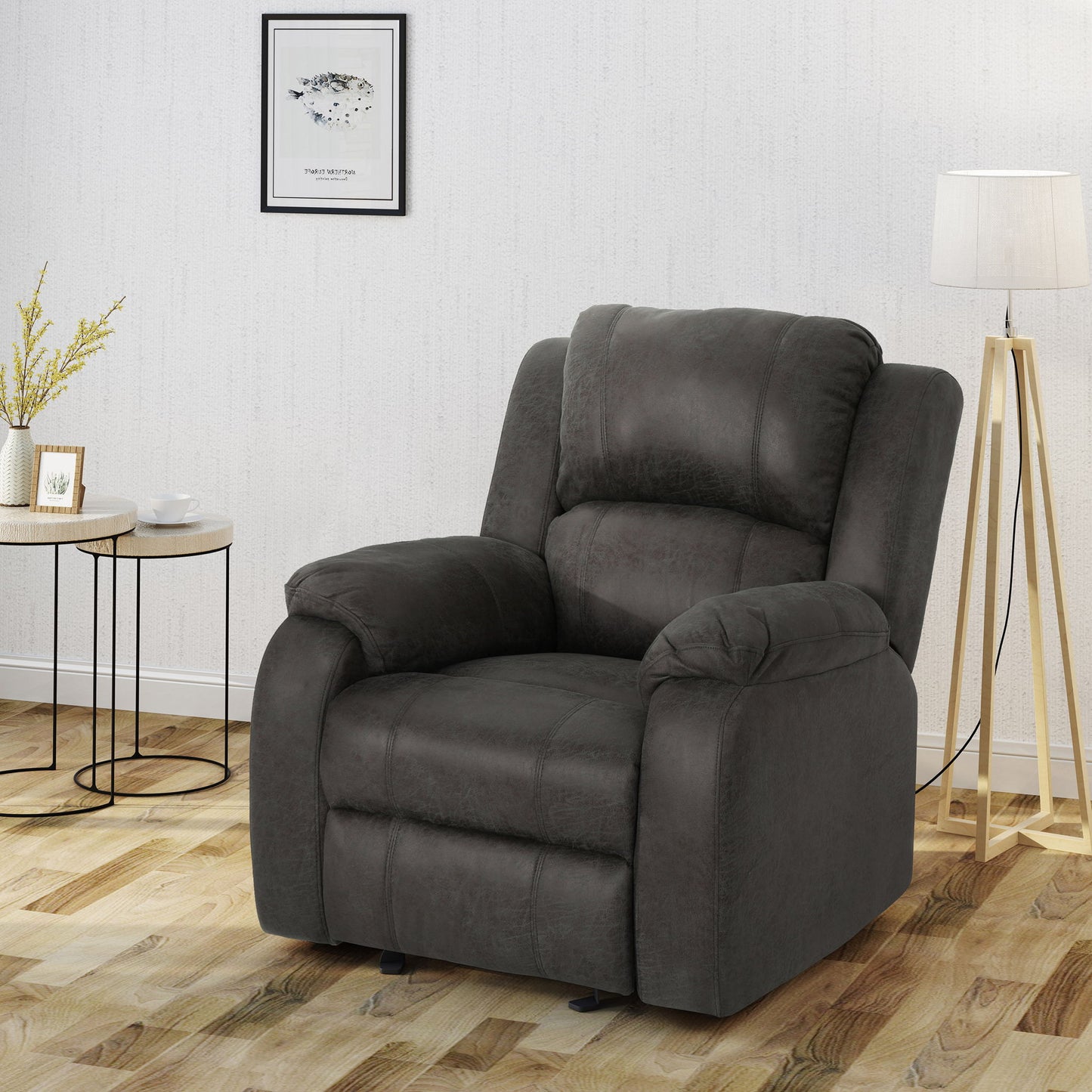 Supreme Comfort Manual Recliner Chair Noble House