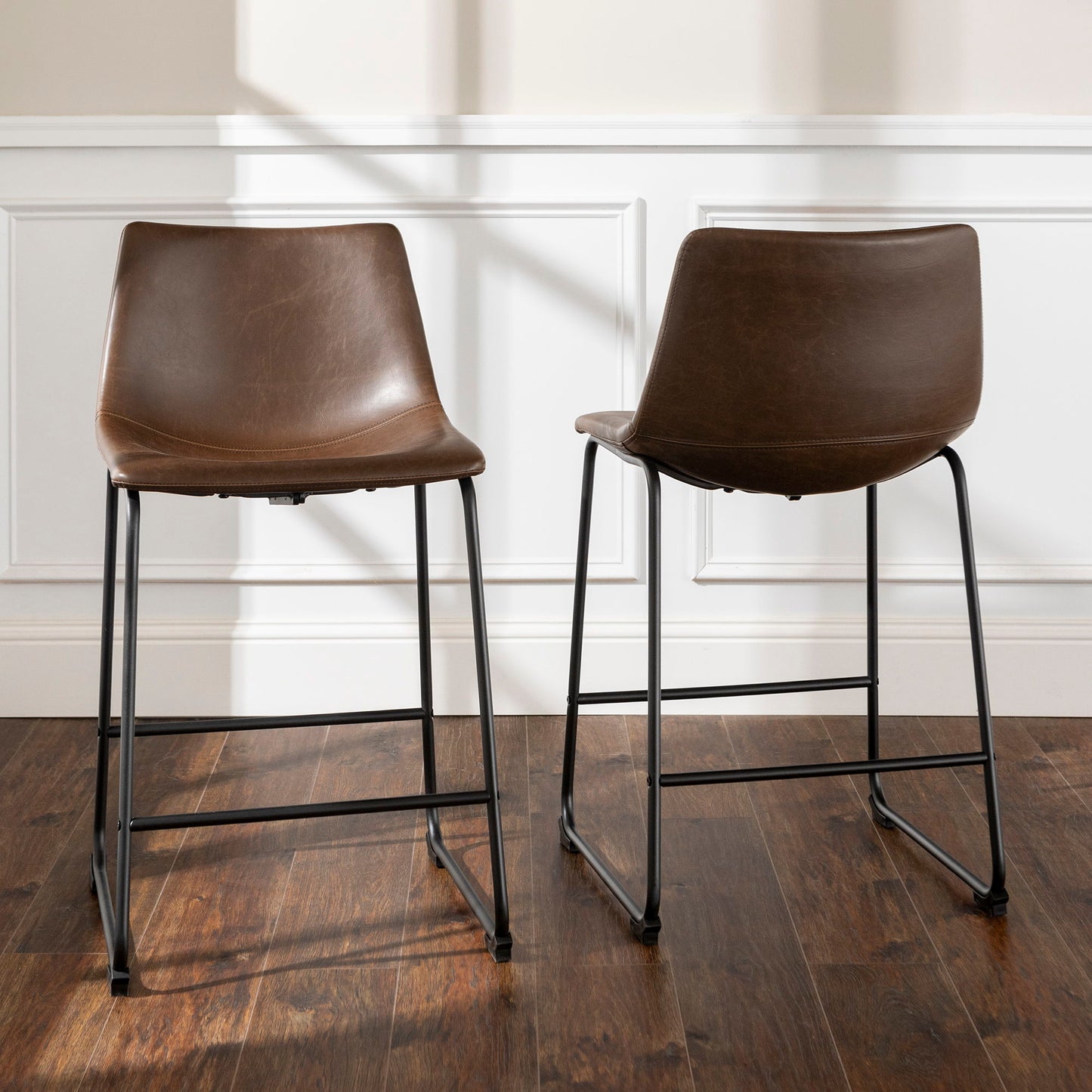 Industrial Counter Stools (Set of 2) Walker Edison