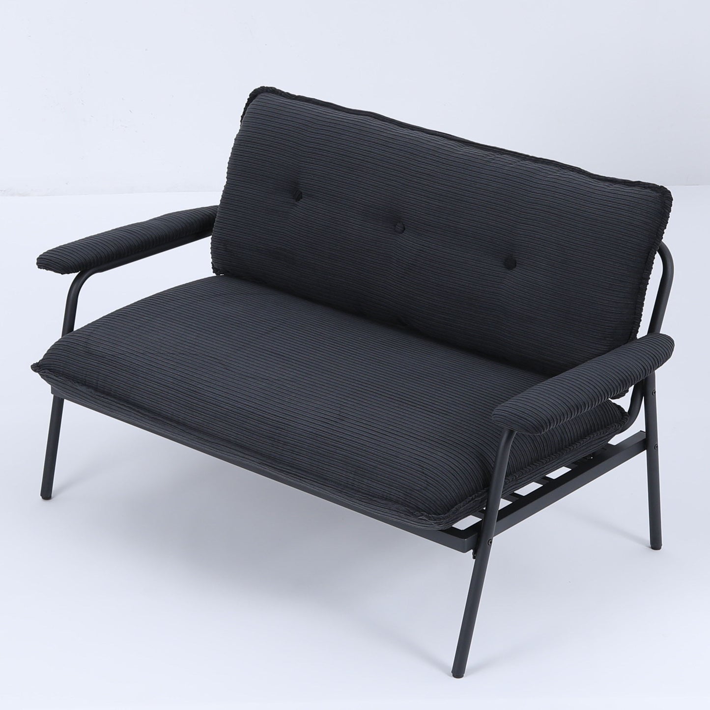 Modern Metal Frame Sofa With Sponge Filling For Compact Spaces And Versatile Use Home Essentials