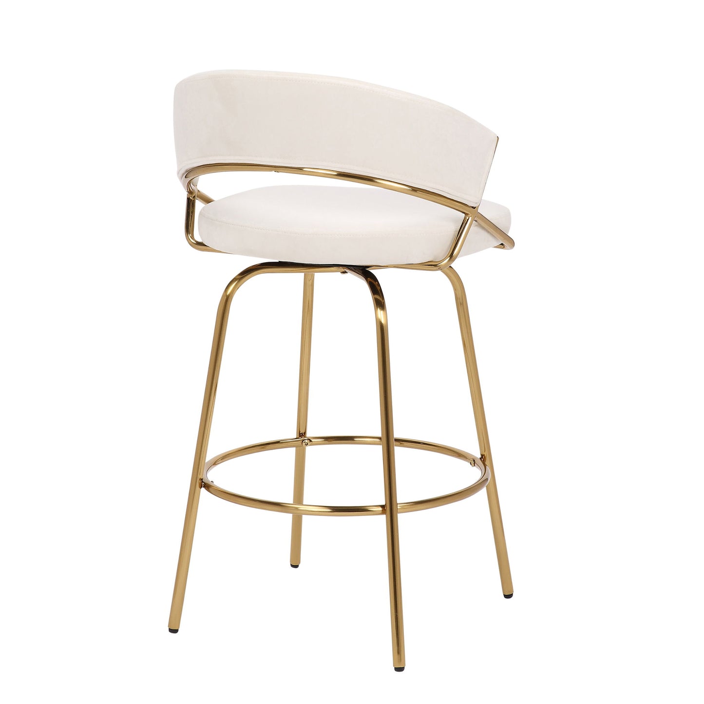 Jie - Glam Fixed Height Counter Stool (Set of 2) Lumi Source