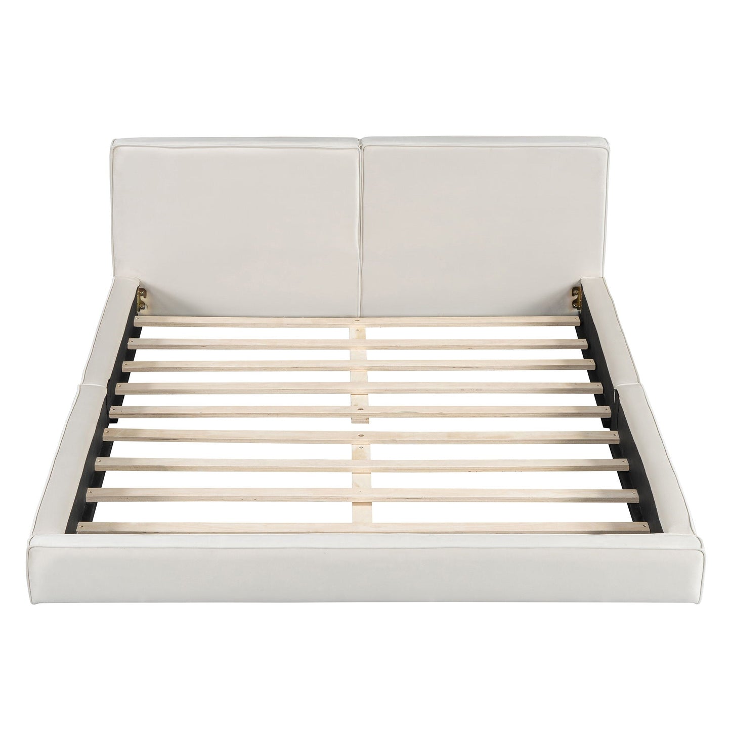 Upholstered Platform Bed, Grounded Bed With Solid Frame Halcyon Home