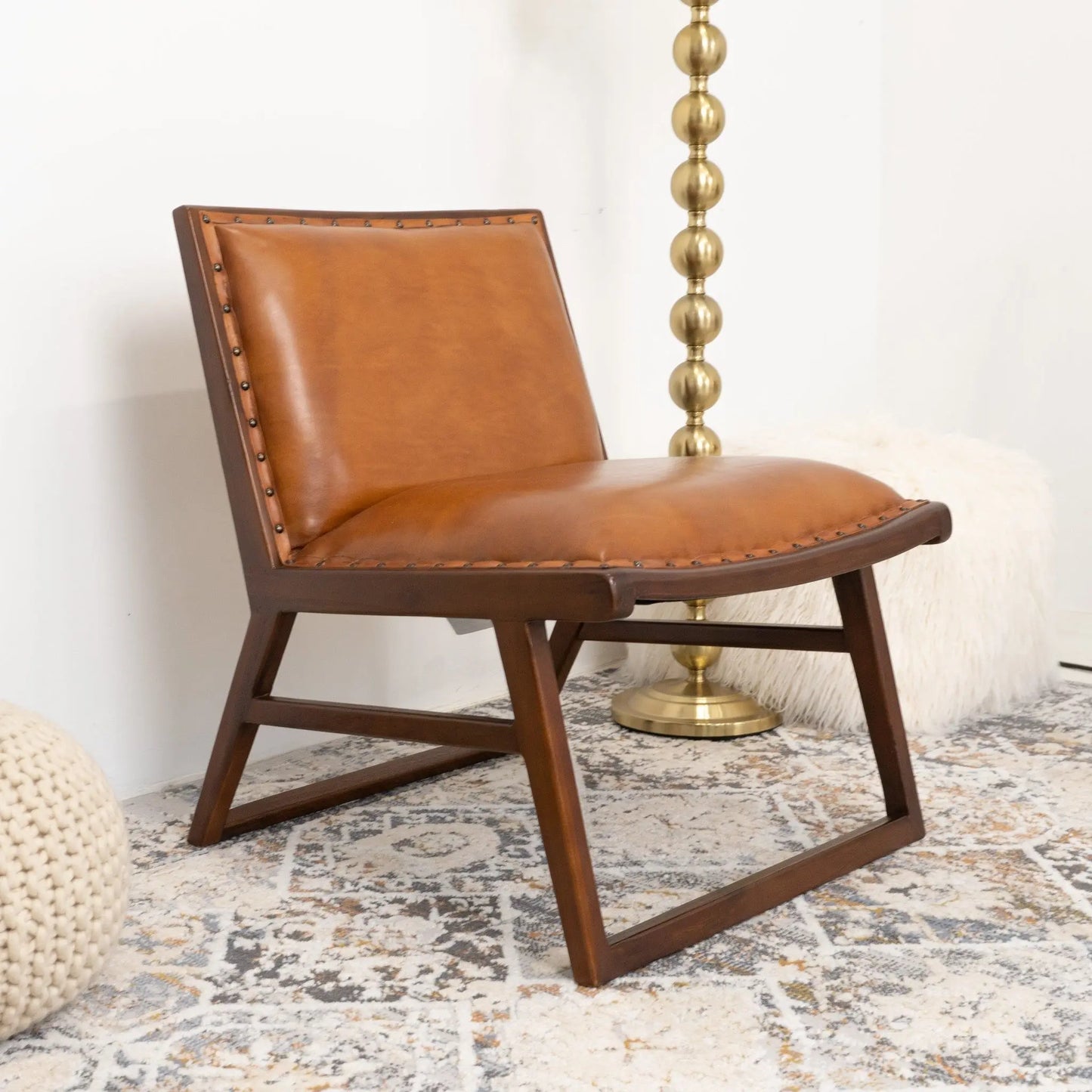 Everett - Lounge Chair - Tan Ashcroft Furniture