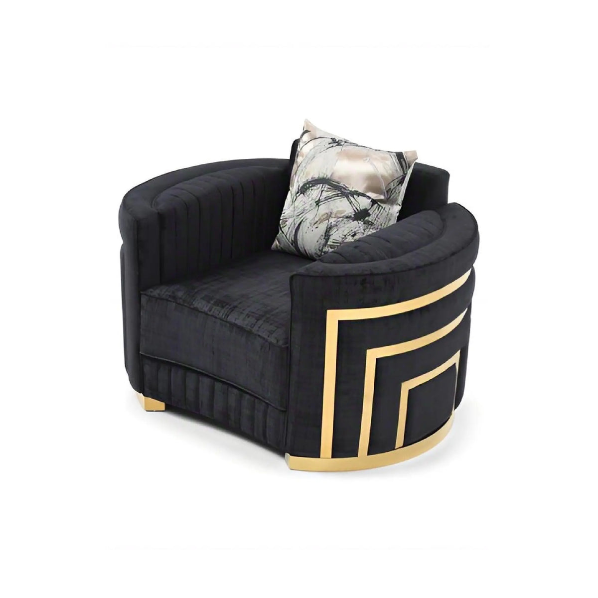 Soledad - Chair Upholstered With Hued Accents - Black Glory Furniture