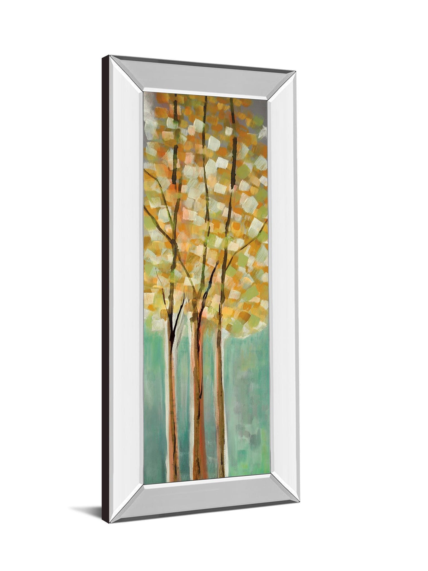 Shandalee Woods Il By Susan Jill - Mirror Framed Print Wall Art - Blue - Snoozhouse