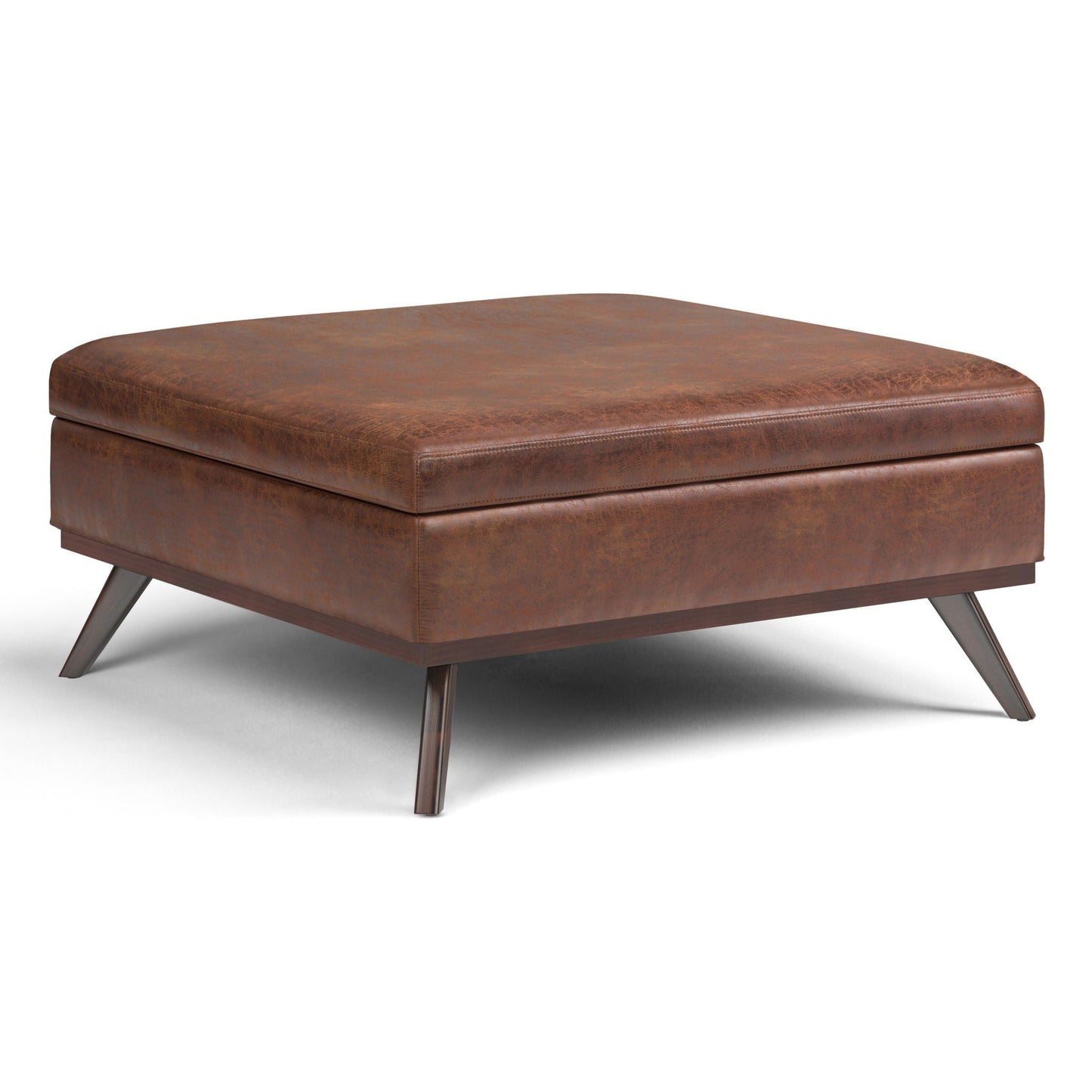 Owen - Multifunctional Square Coffee Table Storage Ottoman Simpli-Home