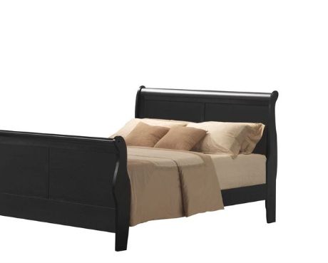 Louis Philippe III - Eastern King Bed - Black Acme