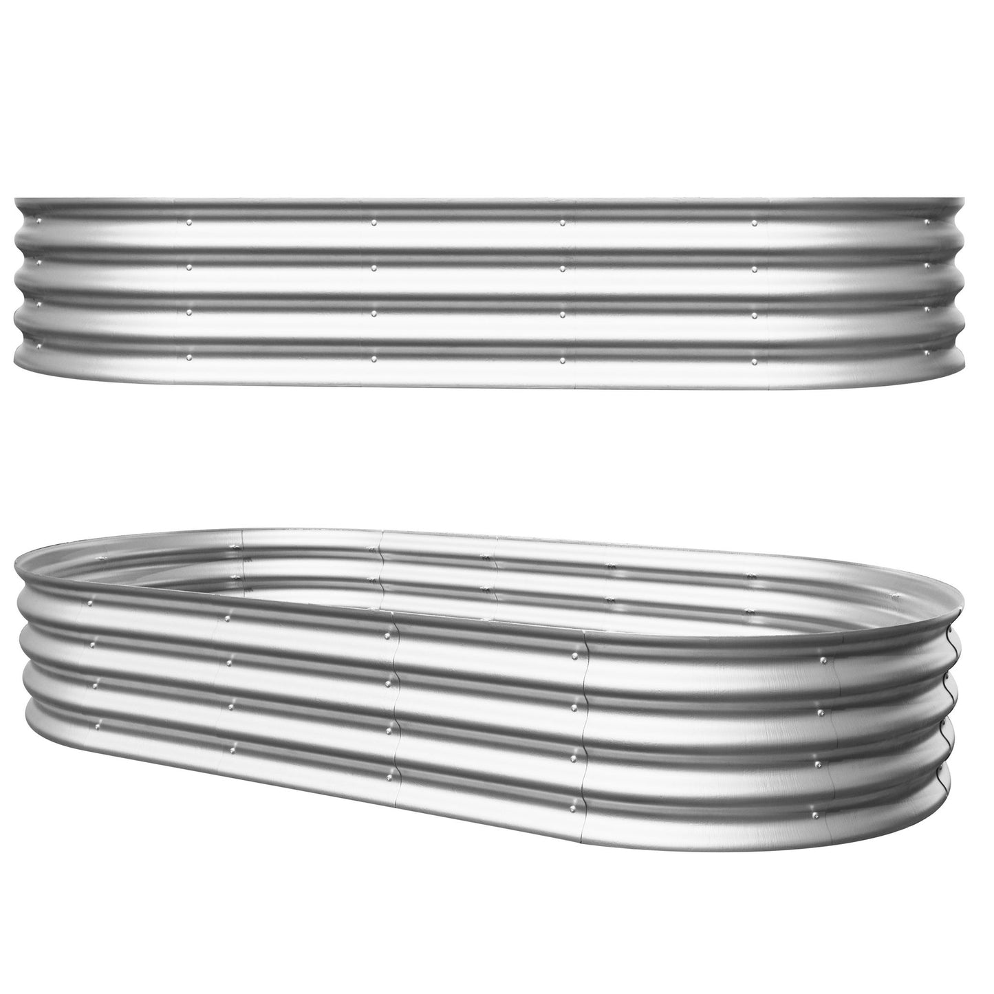 Heavy Duty Galvanized Raised Garden Bed Kit For Vegetables, Flowers & Herbs Daily Nest