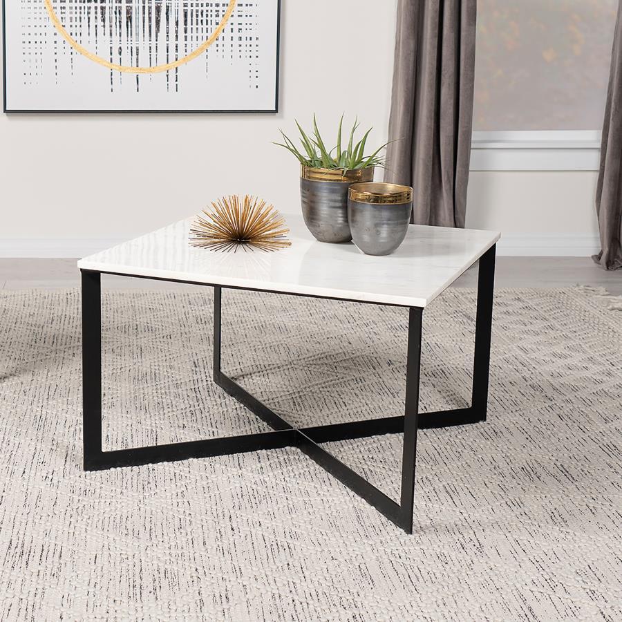 Tobin - Square Marble Top Table Coaster Fine Furniture