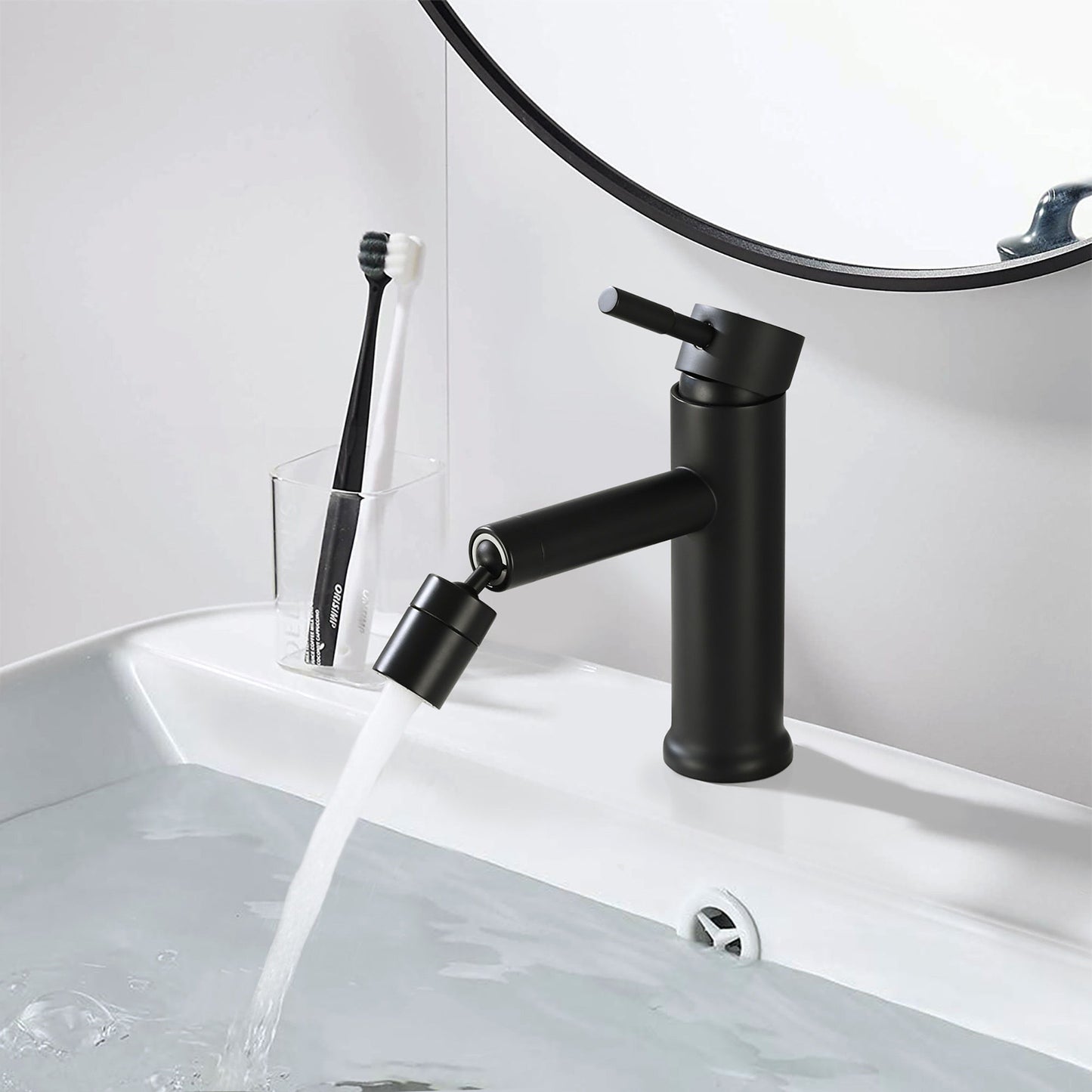 2 Mode Bathroom Faucet With 360 Degree Rotating Aerator For Sink Daily Nest